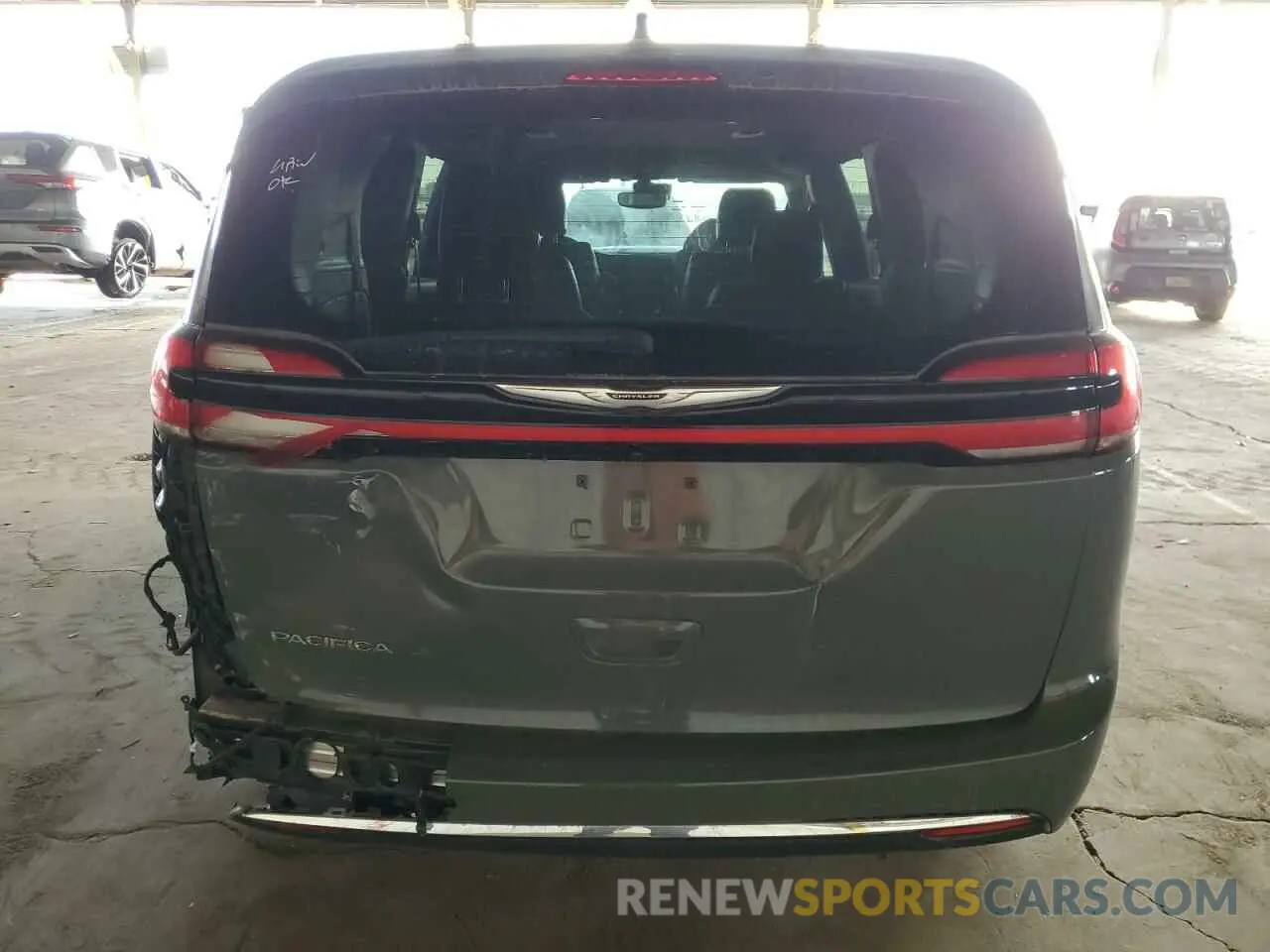 6 fotografías del automóvil dañado 2C4RC1BG4NR109539 CHRYSLER PACIFICA 2022