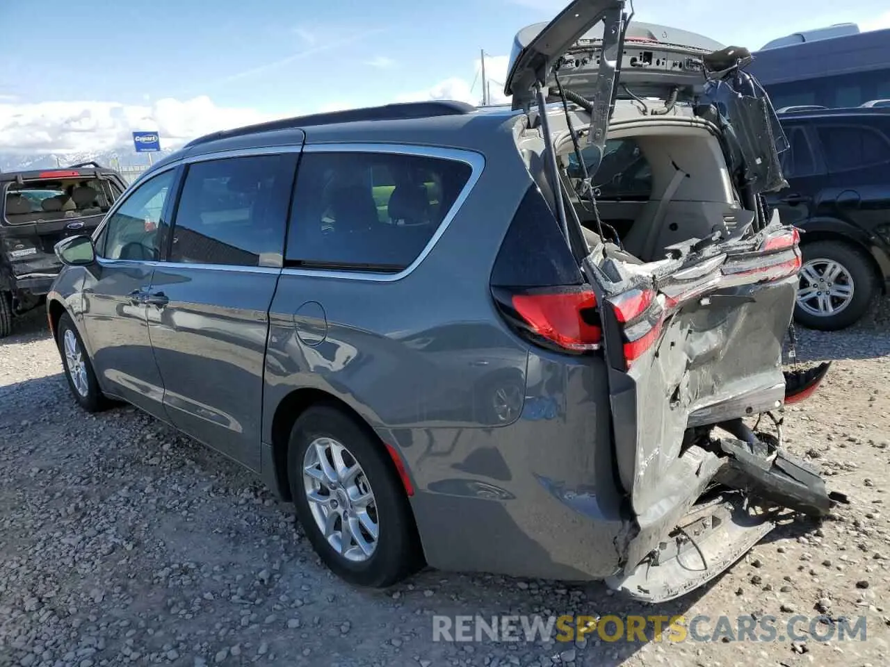 2 fotografías del automóvil dañado 2C4RC1BG5NR154120 CHRYSLER PACIFICA 2022