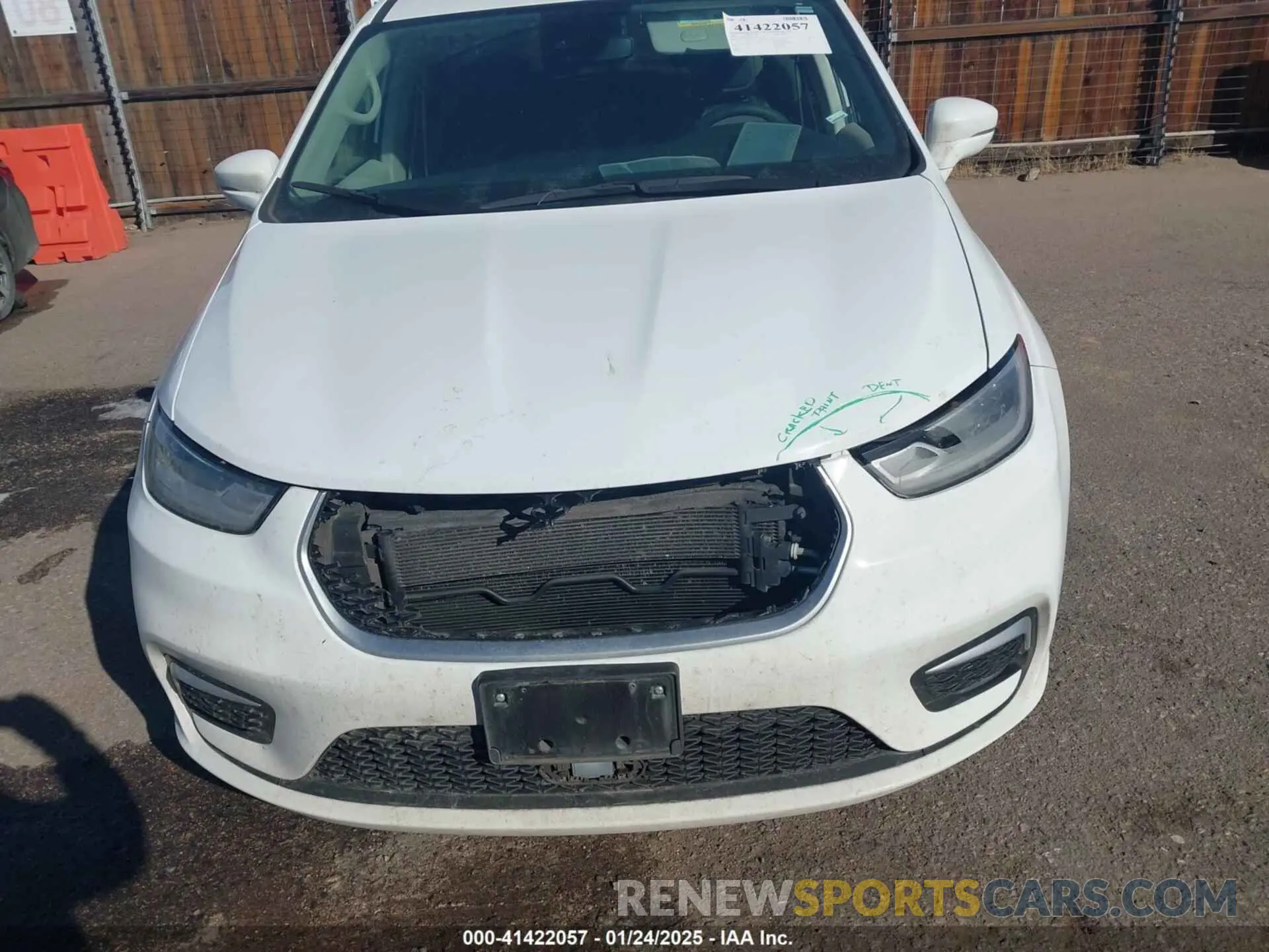 6 fotografías del automóvil dañado 2C4RC1BG5NR170186 CHRYSLER PACIFICA 2022