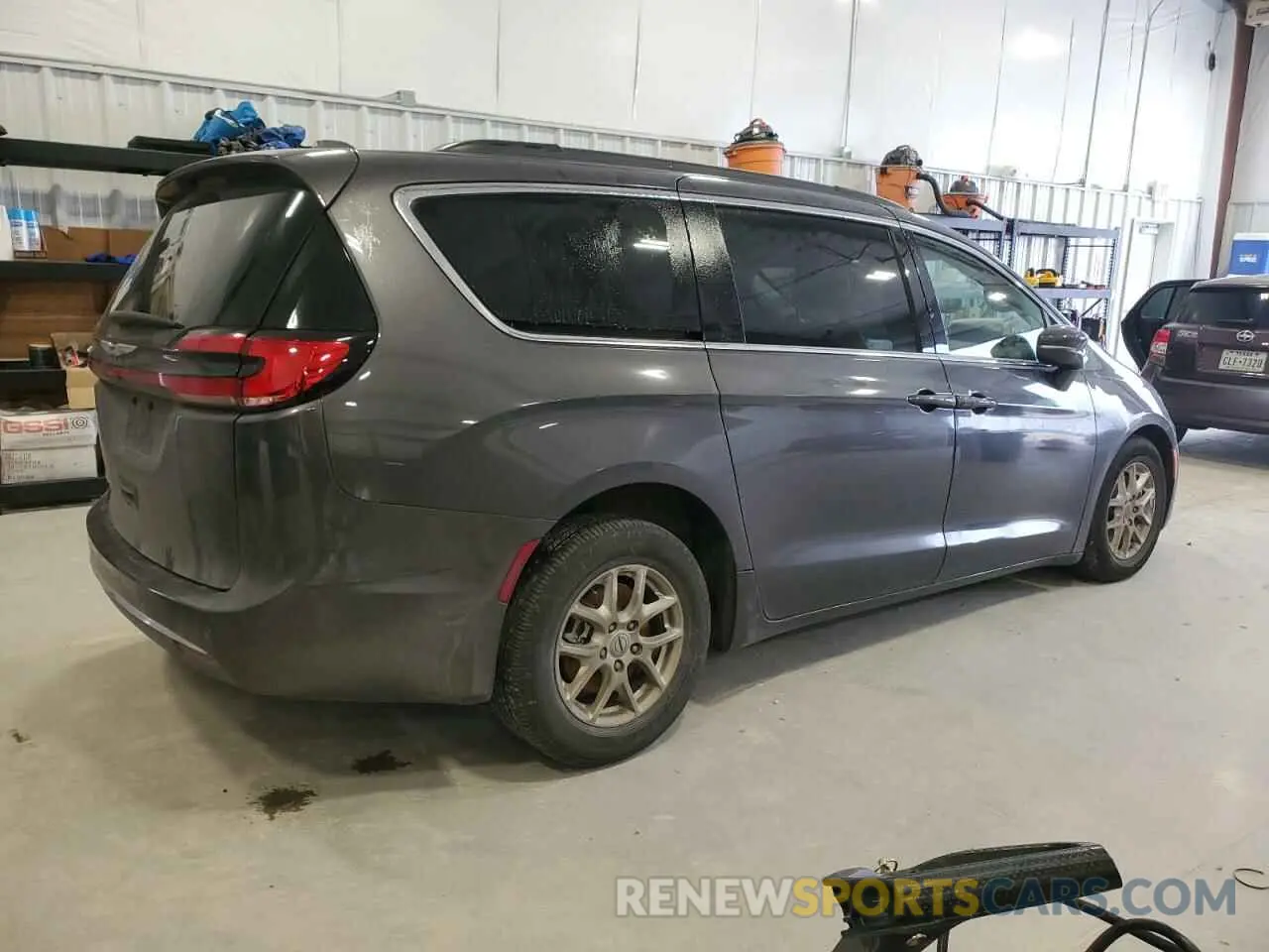 3 fotografías del automóvil dañado 2C4RC1BG6NR106402 CHRYSLER PACIFICA 2022