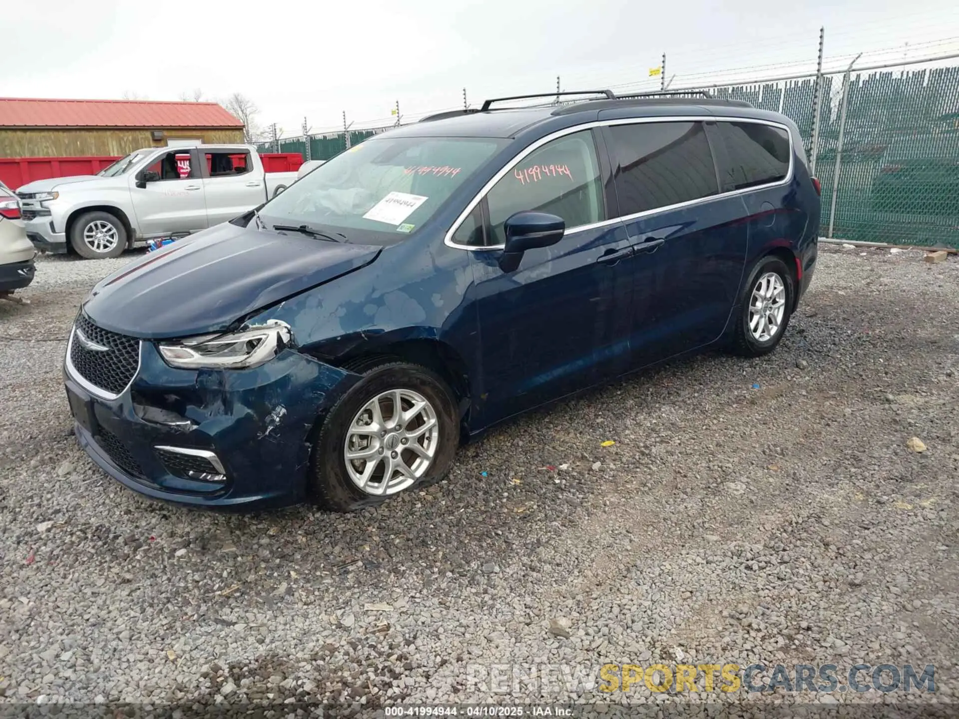 2 fotografías del automóvil dañado 2C4RC1BG6NR128514 CHRYSLER PACIFICA 2022