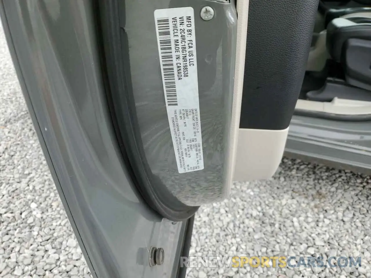 15 fotografías del automóvil dañado 2C4RC1BG7NR198538 CHRYSLER PACIFICA 2022