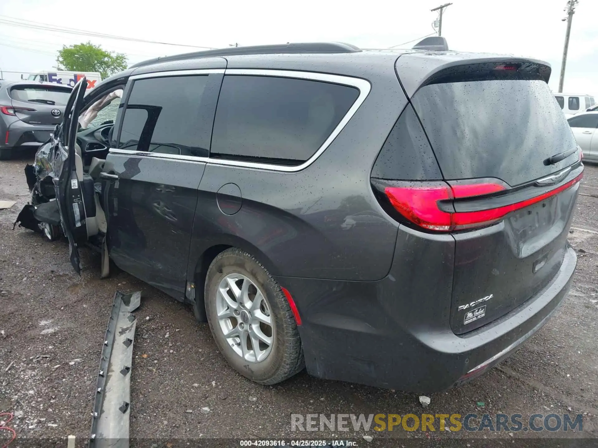 3 fotografías del automóvil dañado 2C4RC1BG8NR116770 CHRYSLER PACIFICA 2022
