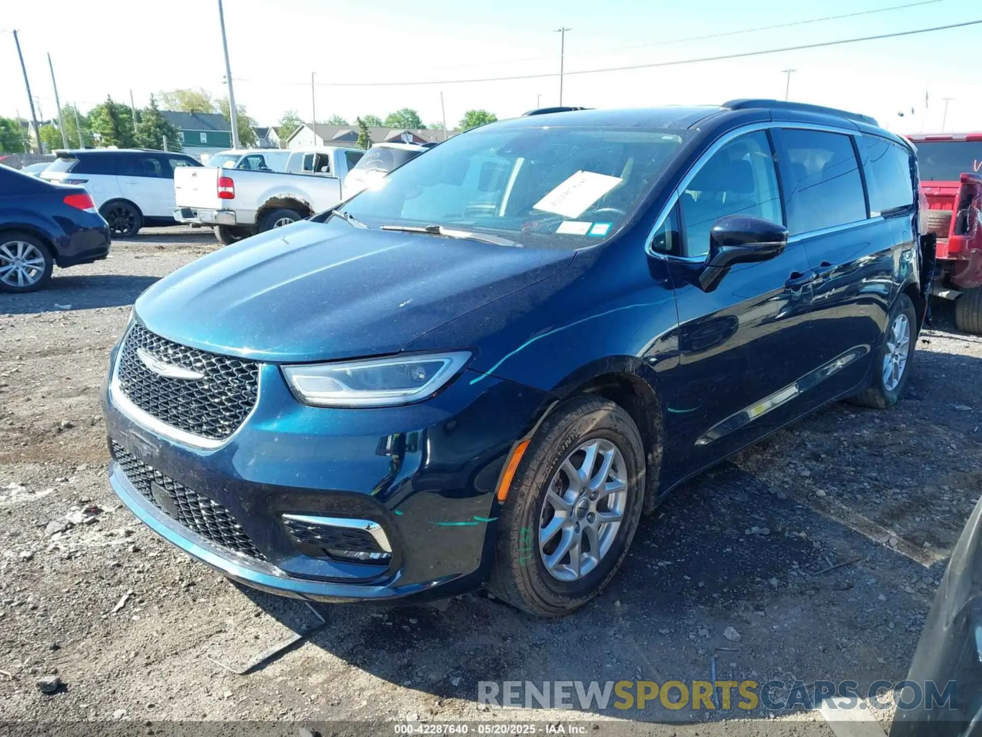 2 fotografías del automóvil dañado 2C4RC1BG8NR186558 CHRYSLER PACIFICA 2022