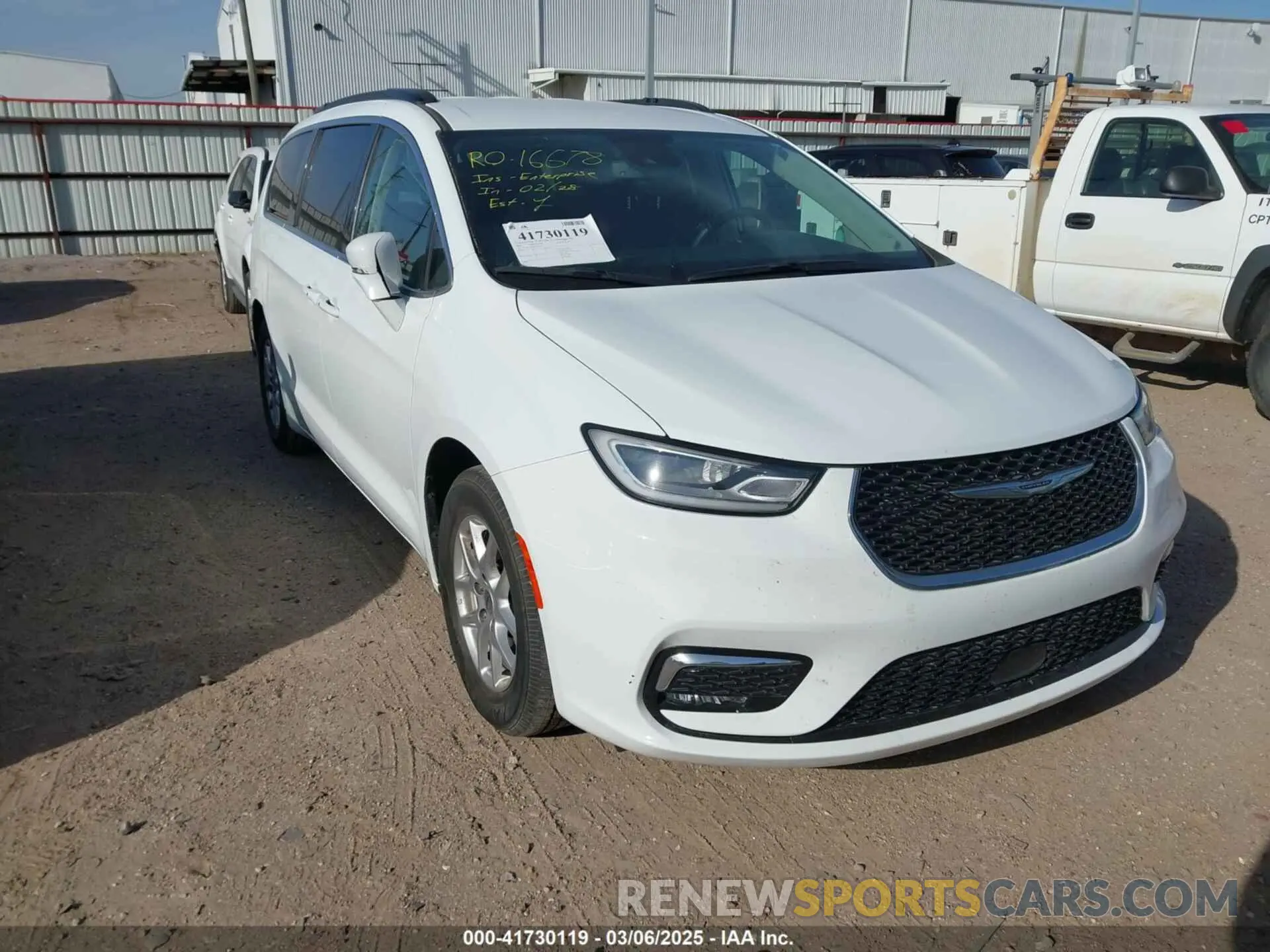 1 fotografías del automóvil dañado 2C4RC1BG8NR191131 CHRYSLER PACIFICA 2022