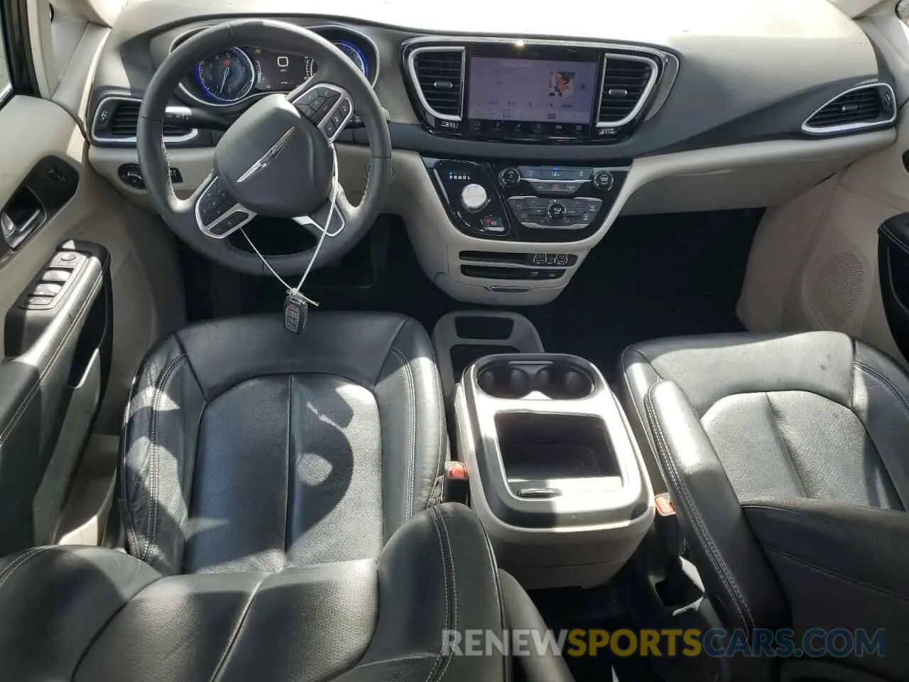 8 fotografías del automóvil dañado 2C4RC1BG9NR190196 CHRYSLER PACIFICA 2022