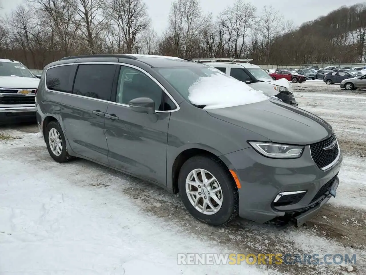 4 fotografías del automóvil dañado 2C4RC1BGXNR155926 CHRYSLER PACIFICA 2022