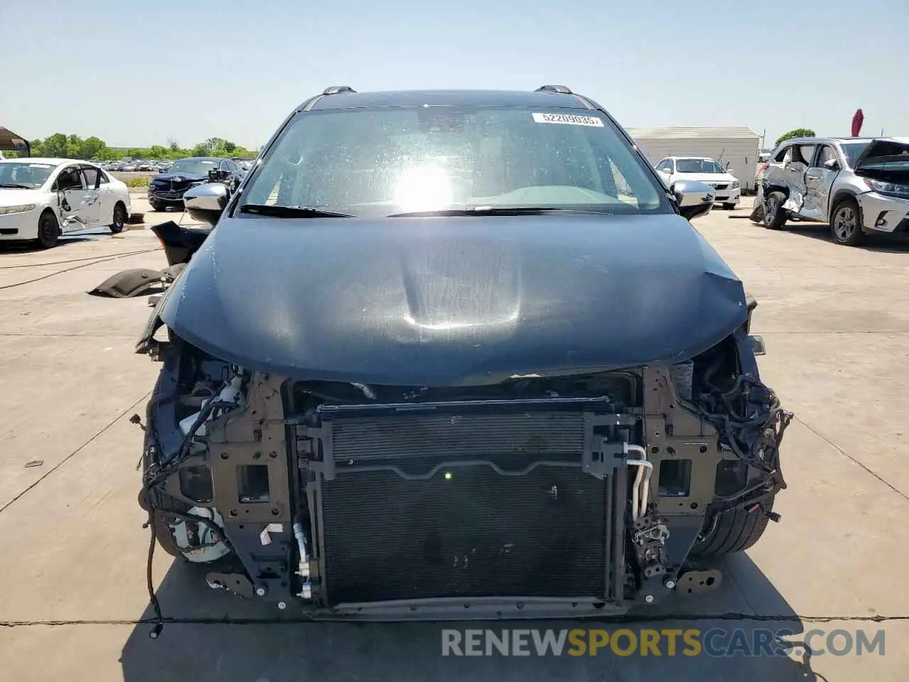 5 fotografías del automóvil dañado 2C4RC1GG3NR234282 CHRYSLER PACIFICA 2022