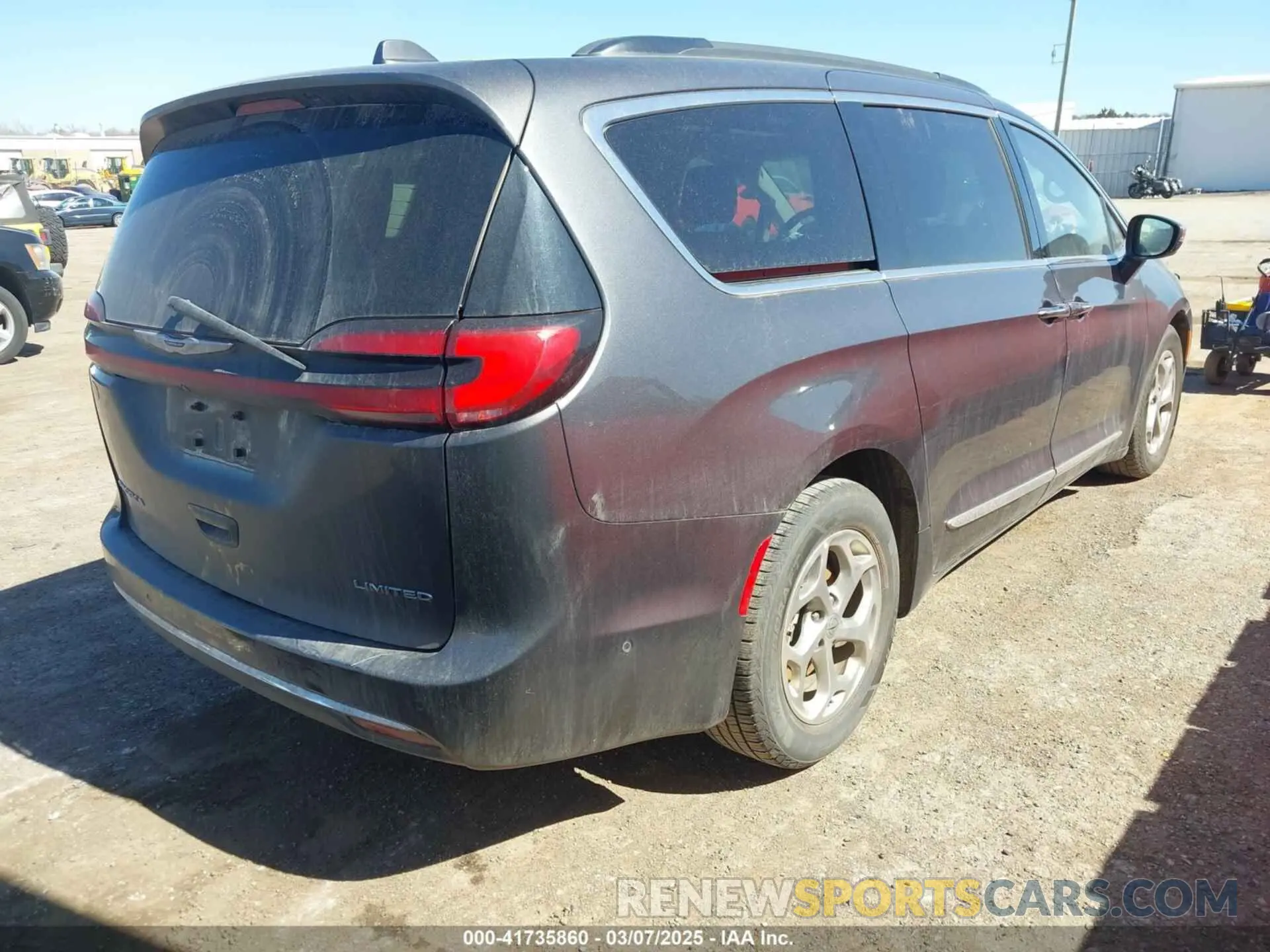 4 fotografías del automóvil dañado 2C4RC1GG6NR134127 CHRYSLER PACIFICA 2022