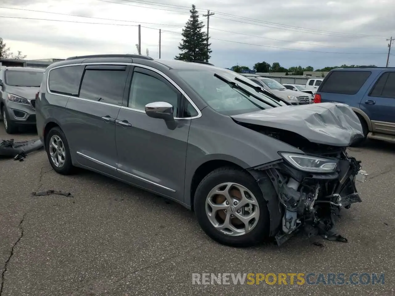 4 fotografías del automóvil dañado 2C4RC1GG8NR171034 CHRYSLER PACIFICA 2022