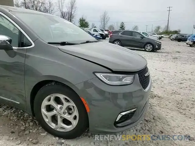 14 fotografías del automóvil dañado 2C4RC1GG9NR104524 CHRYSLER PACIFICA 2022