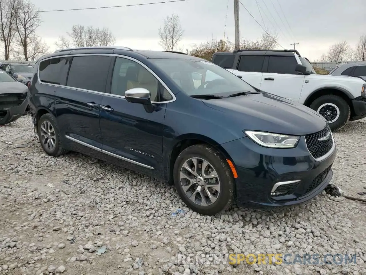 4 fotografías del automóvil dañado 2C4RC1N71NR189877 CHRYSLER PACIFICA 2022