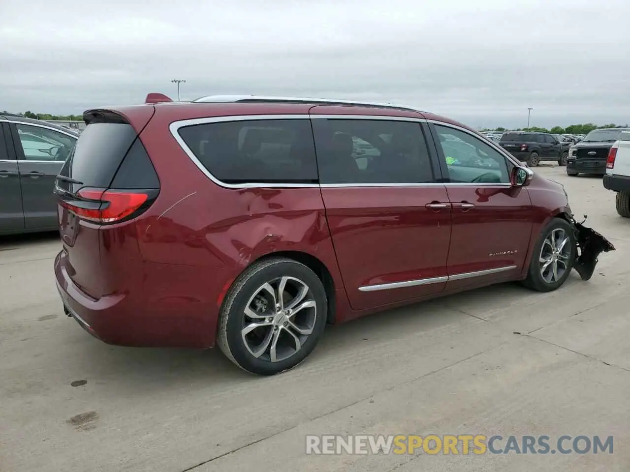 3 fotografías del automóvil dañado 2C4RC1PG0NR173358 CHRYSLER PACIFICA 2022