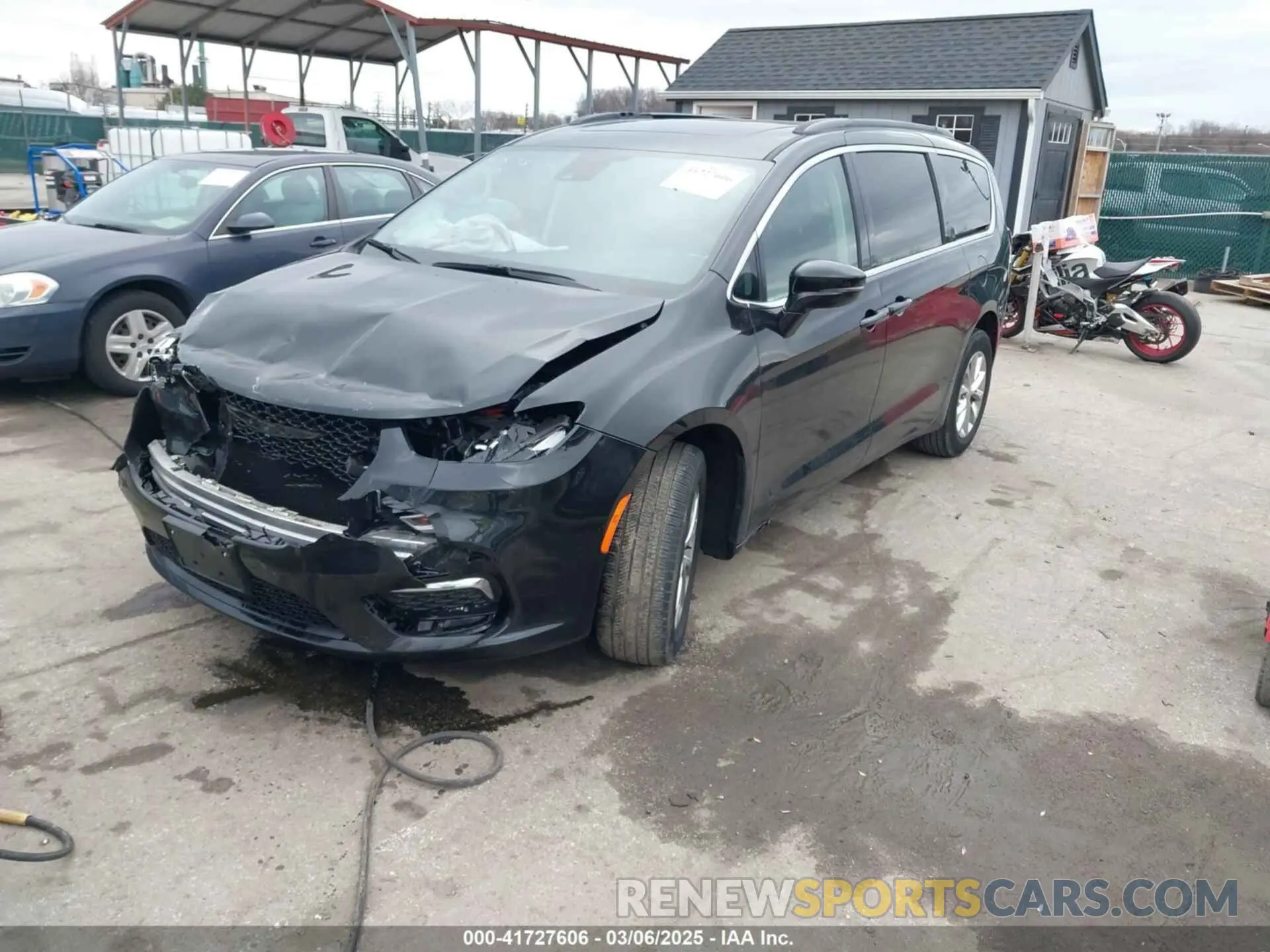 2 fotografías del automóvil dañado 2C4RC3BG6NR164599 CHRYSLER PACIFICA 2022