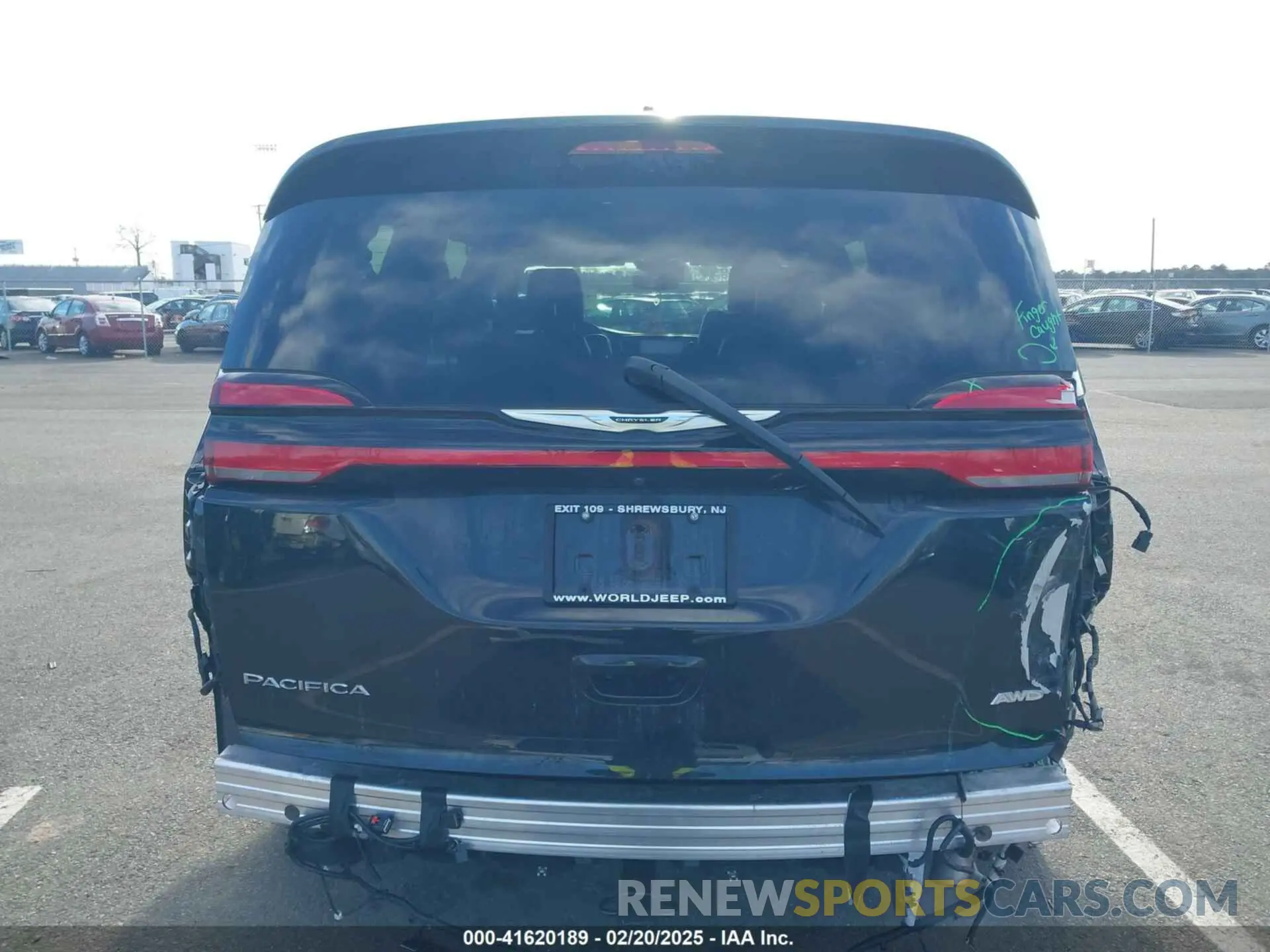 16 fotografías del automóvil dañado 2C4RC3BG7NR227967 CHRYSLER PACIFICA 2022