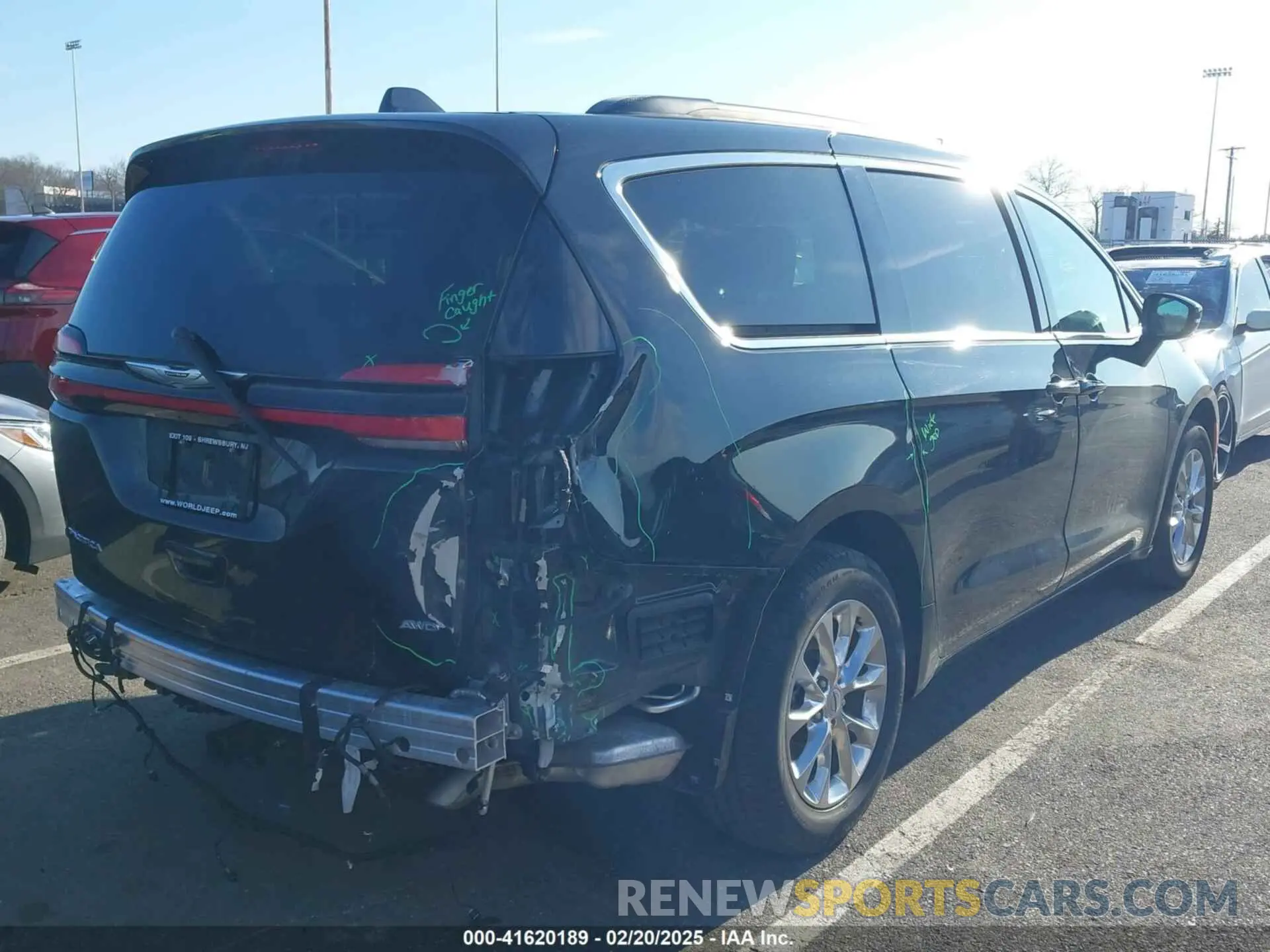 4 fotografías del automóvil dañado 2C4RC3BG7NR227967 CHRYSLER PACIFICA 2022