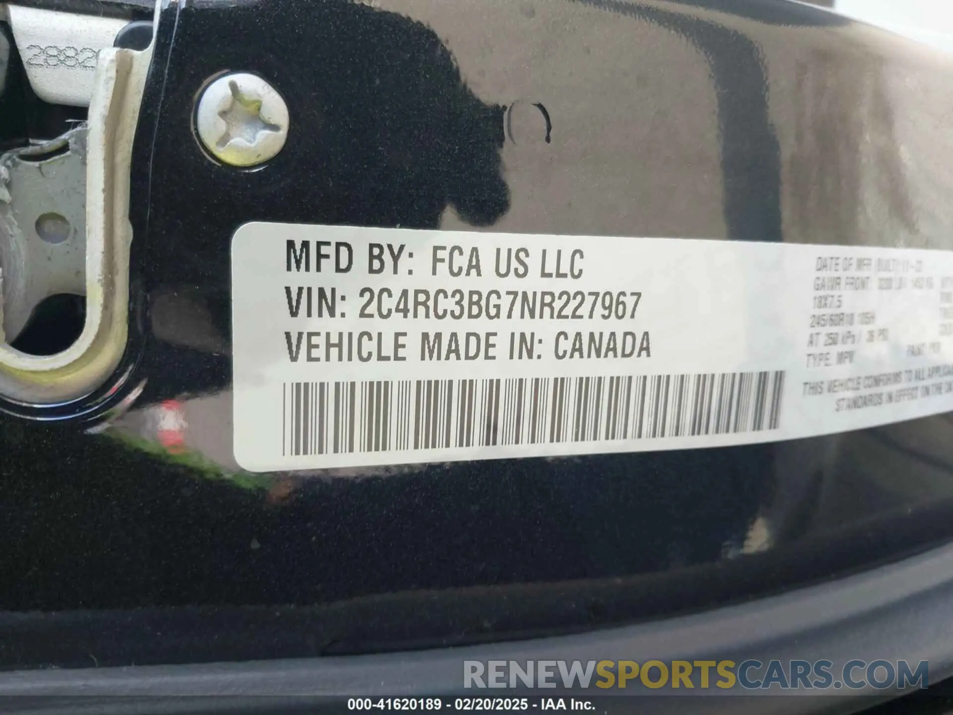 9 fotografías del automóvil dañado 2C4RC3BG7NR227967 CHRYSLER PACIFICA 2022