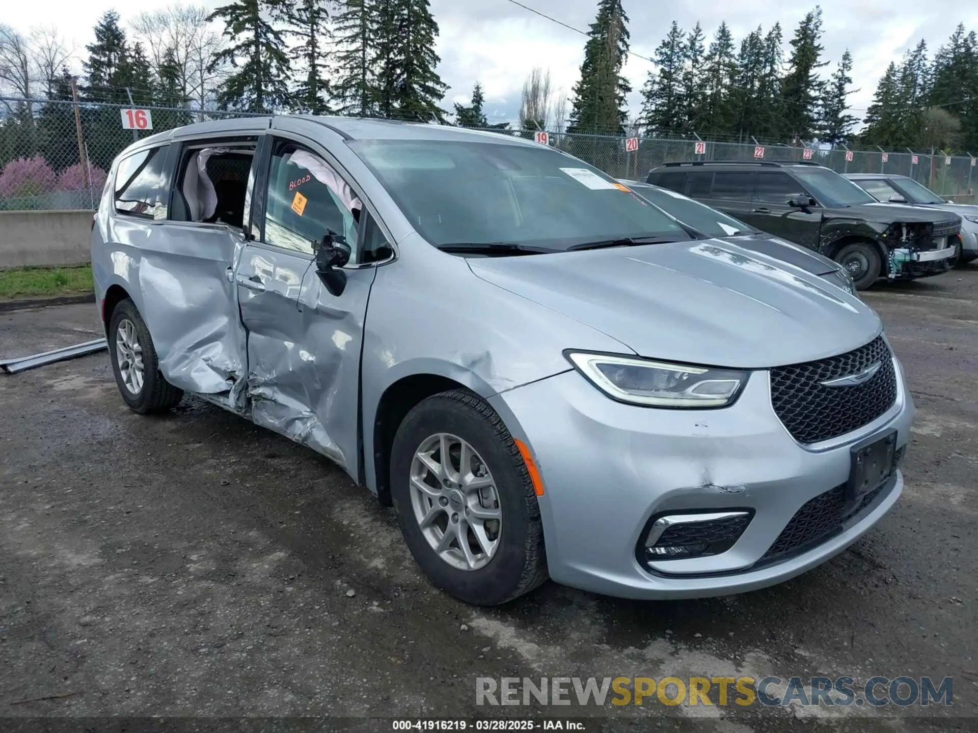 1 fotografías del automóvil dañado 2C4RC1BG0PR607241 CHRYSLER PACIFICA 2023