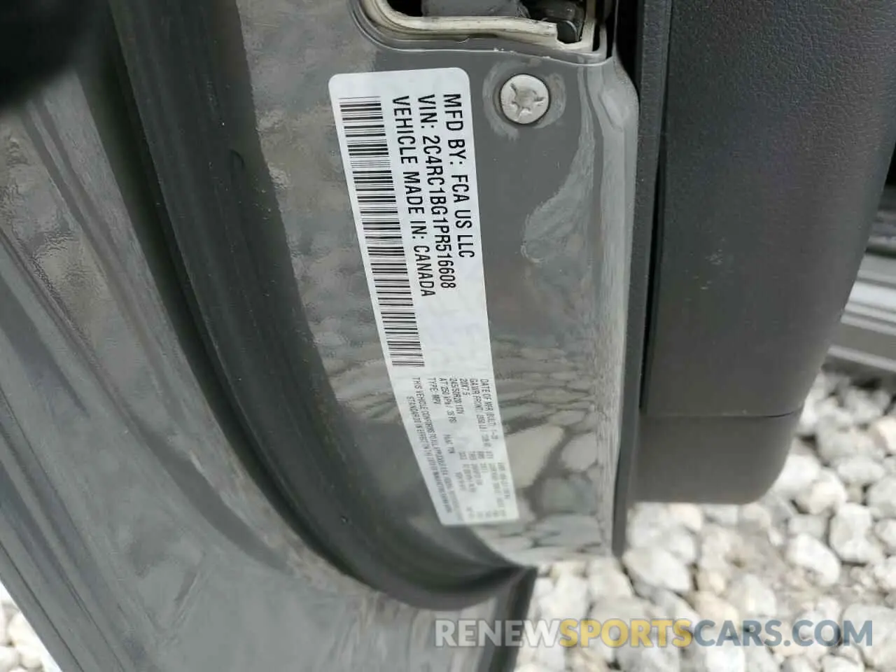 13 fotografías del automóvil dañado 2C4RC1BG1PR516608 CHRYSLER PACIFICA 2023