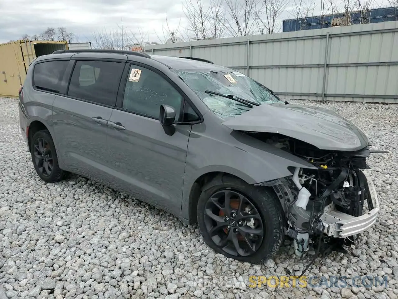 4 fotografías del automóvil dañado 2C4RC1BG1PR516608 CHRYSLER PACIFICA 2023
