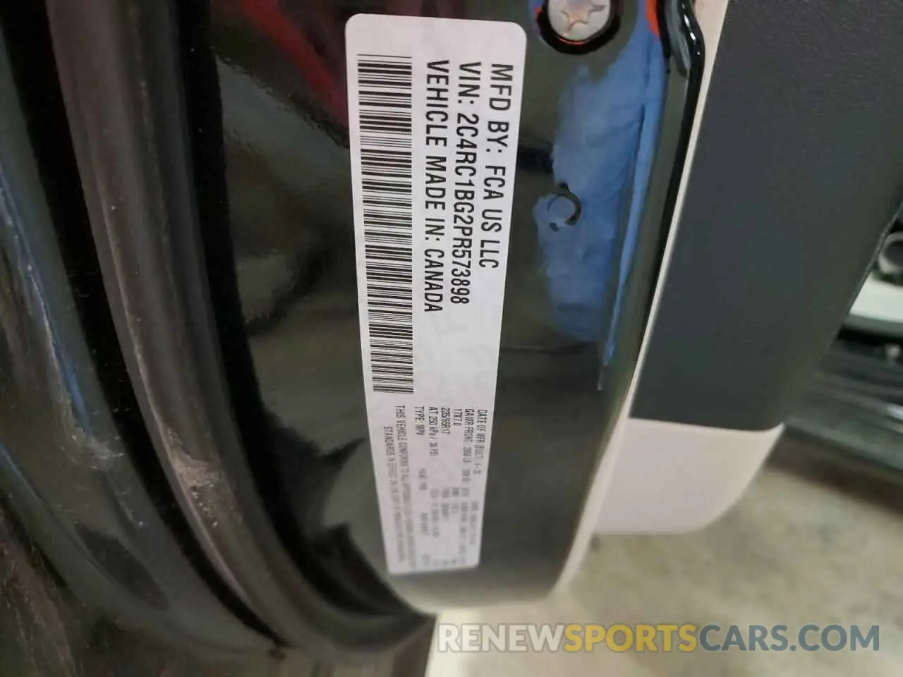 13 fotografías del automóvil dañado 2C4RC1BG2PR573898 CHRYSLER PACIFICA 2023