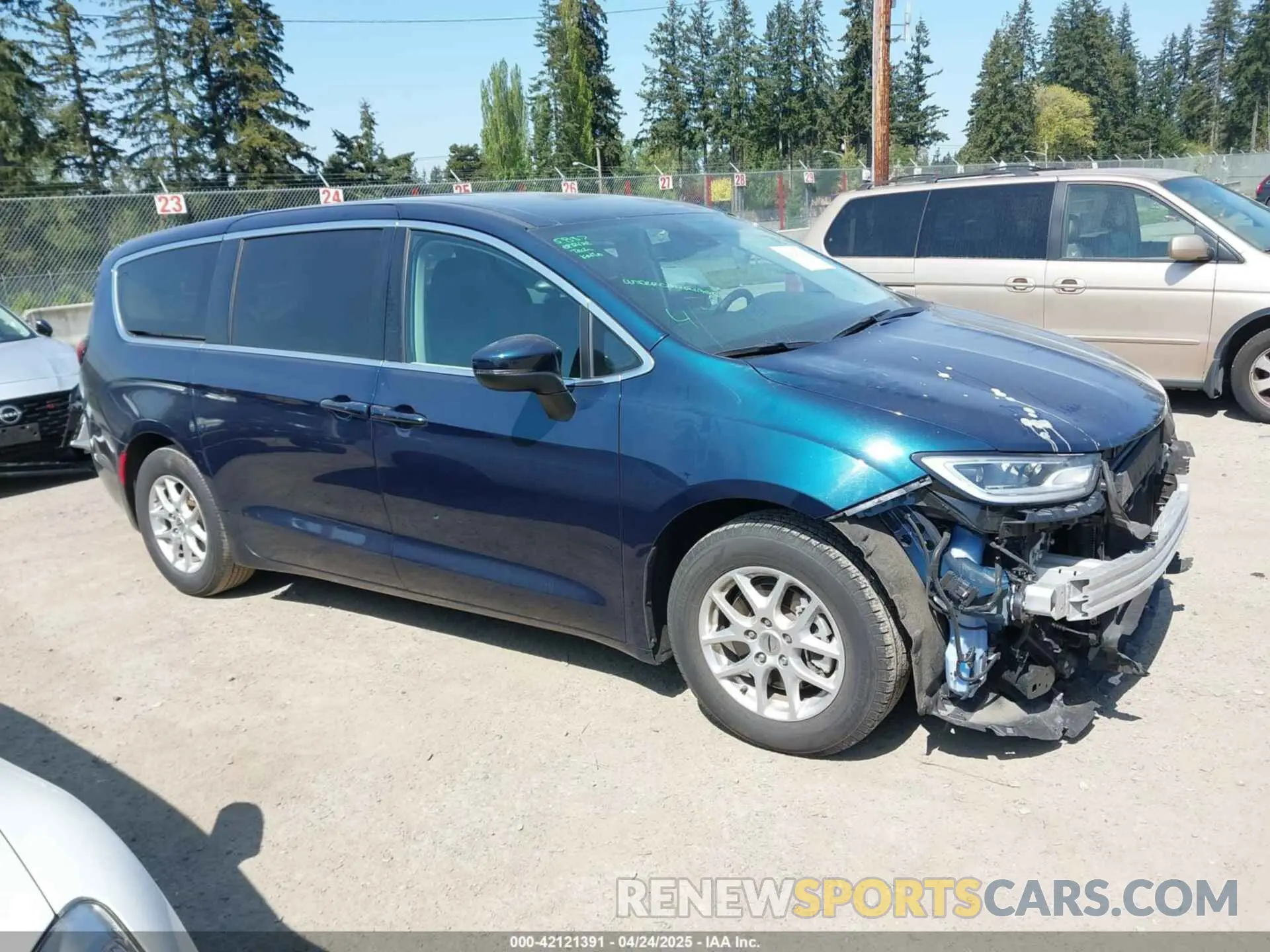 14 fotografías del automóvil dañado 2C4RC1BG3PR597241 CHRYSLER PACIFICA 2023