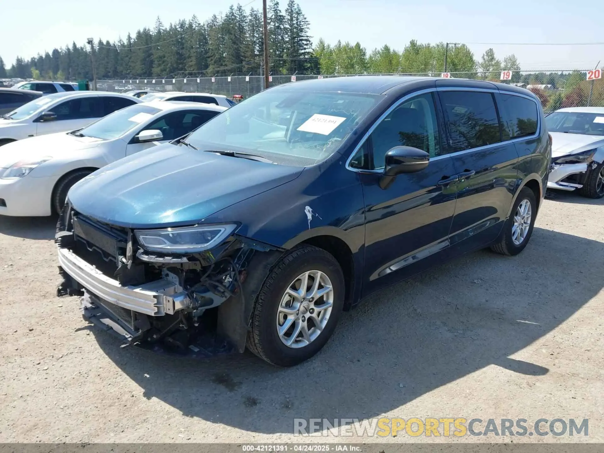 2 fotografías del automóvil dañado 2C4RC1BG3PR597241 CHRYSLER PACIFICA 2023