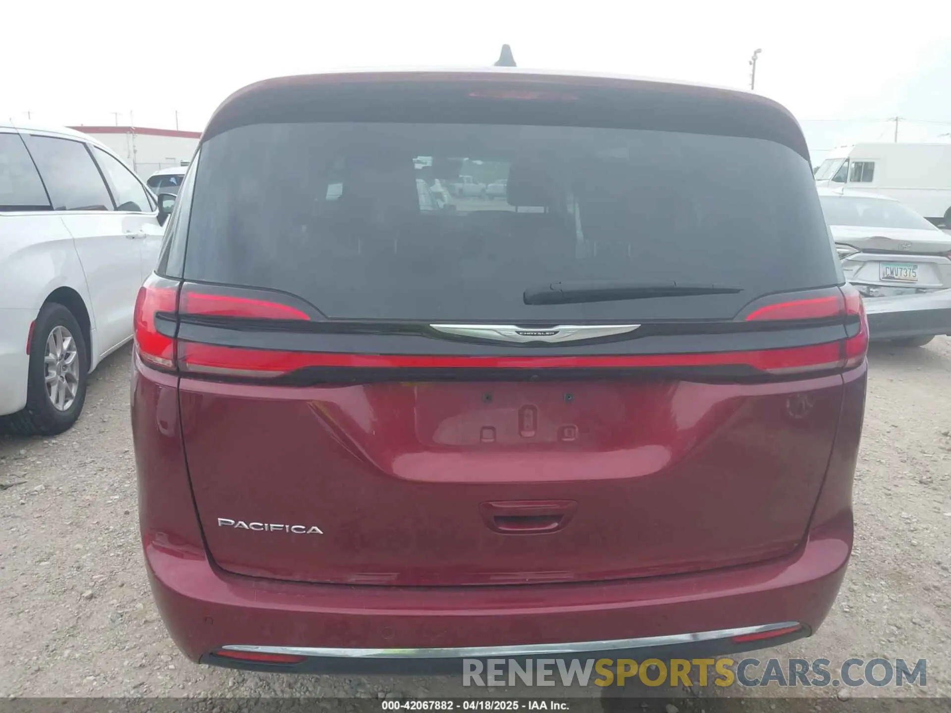 16 fotografías del automóvil dañado 2C4RC1BG5PR578223 CHRYSLER PACIFICA 2023
