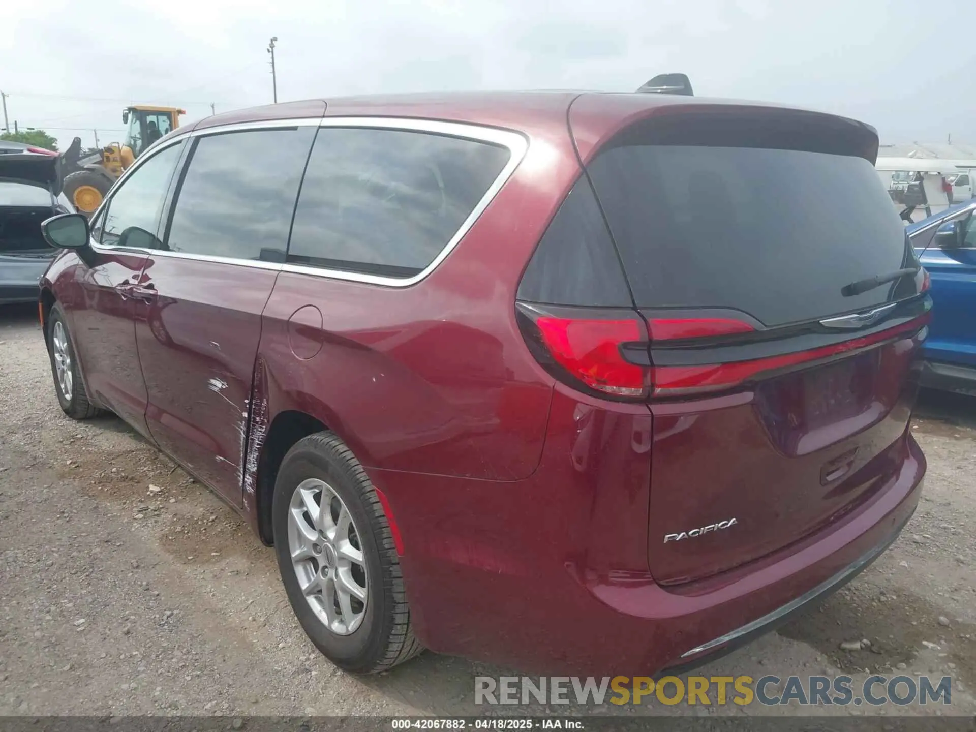 3 fotografías del automóvil dañado 2C4RC1BG5PR578223 CHRYSLER PACIFICA 2023