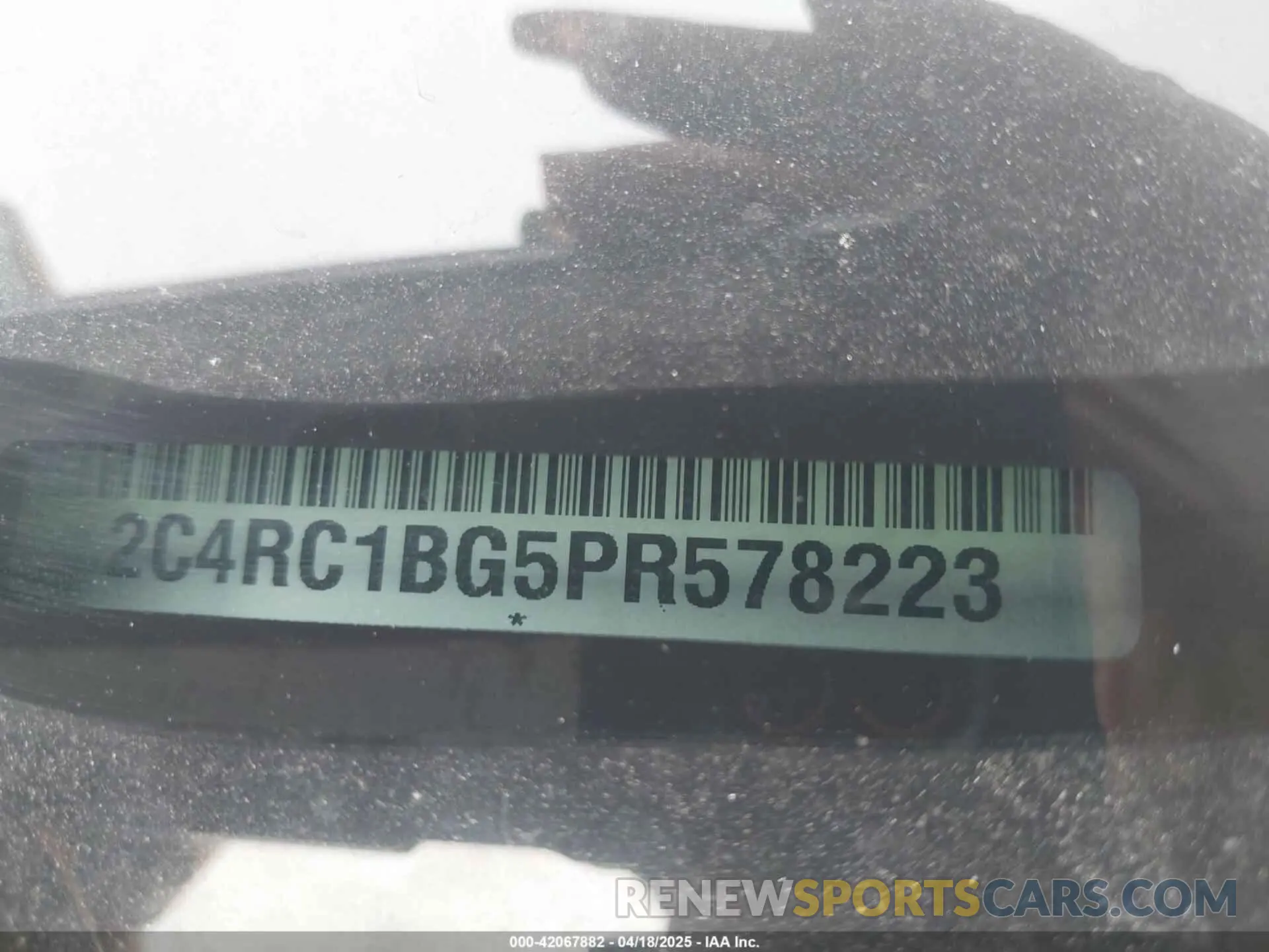 9 fotografías del automóvil dañado 2C4RC1BG5PR578223 CHRYSLER PACIFICA 2023