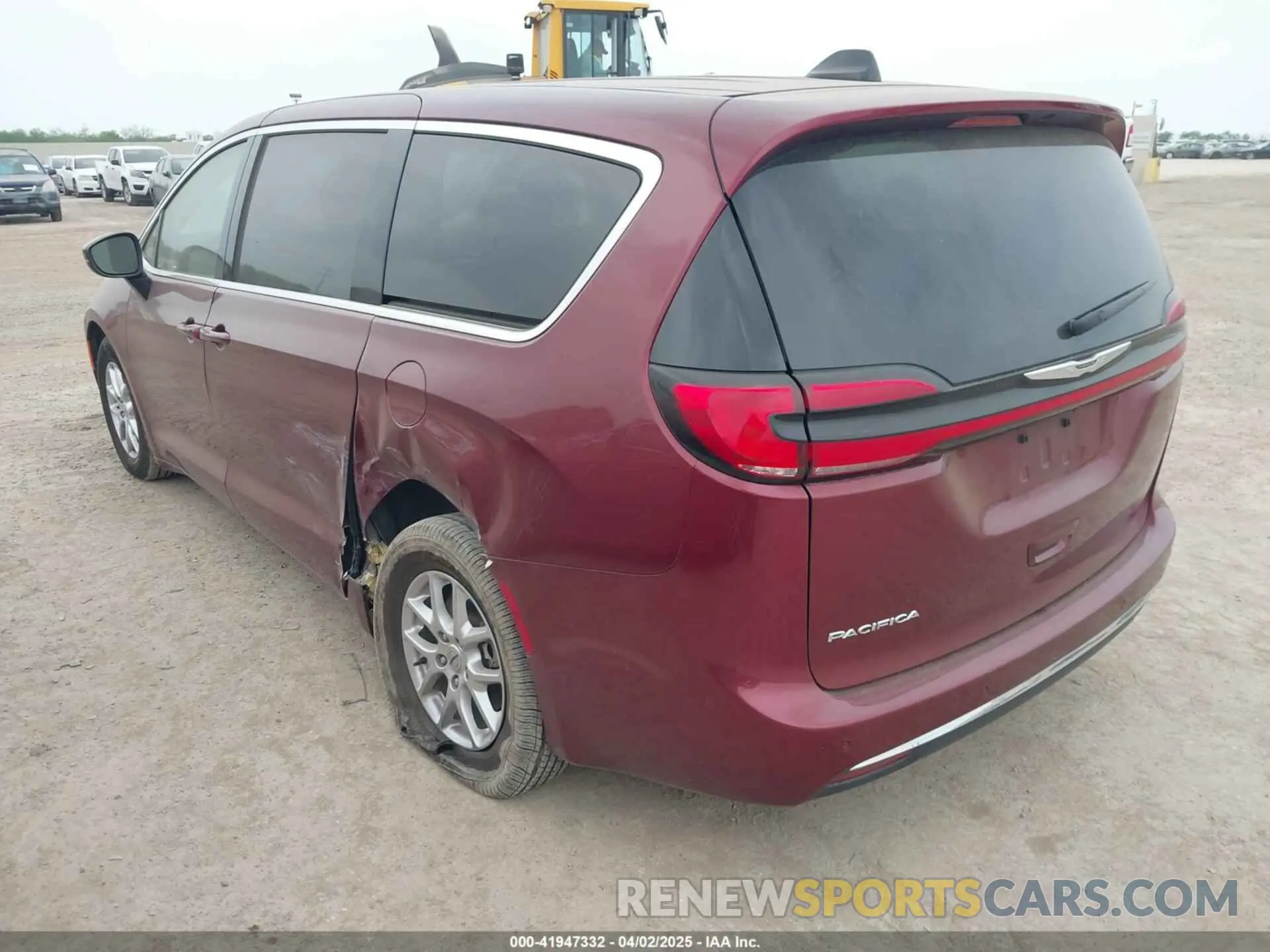 3 fotografías del automóvil dañado 2C4RC1BG5PR594132 CHRYSLER PACIFICA 2023