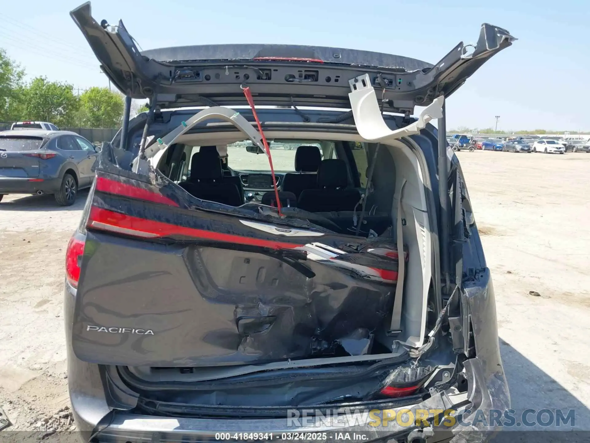 6 fotografías del automóvil dañado 2C4RC1BG9PR600787 CHRYSLER PACIFICA 2023