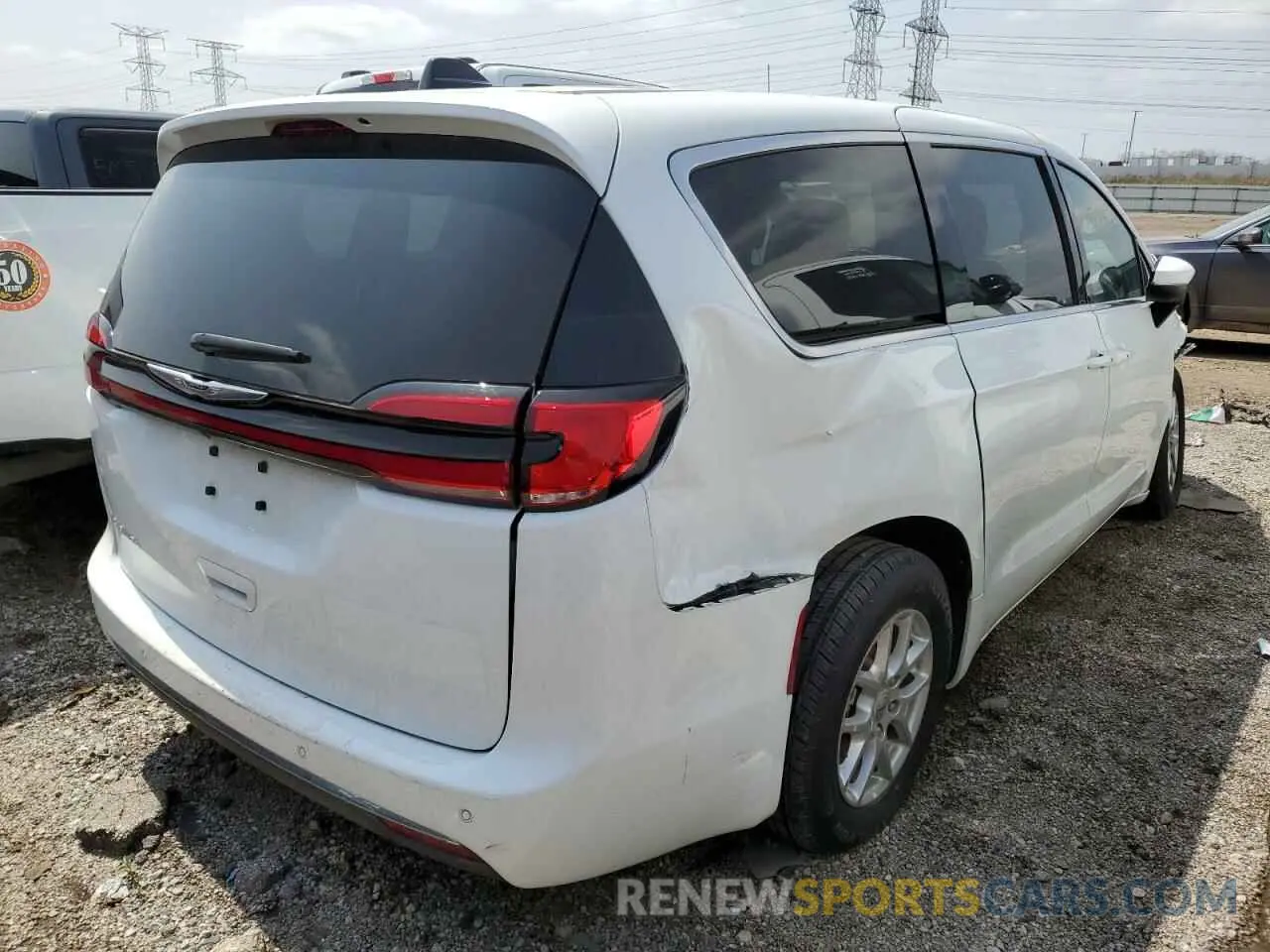 3 fotografías del automóvil dañado 2C4RC1FG5PR561433 CHRYSLER PACIFICA 2023