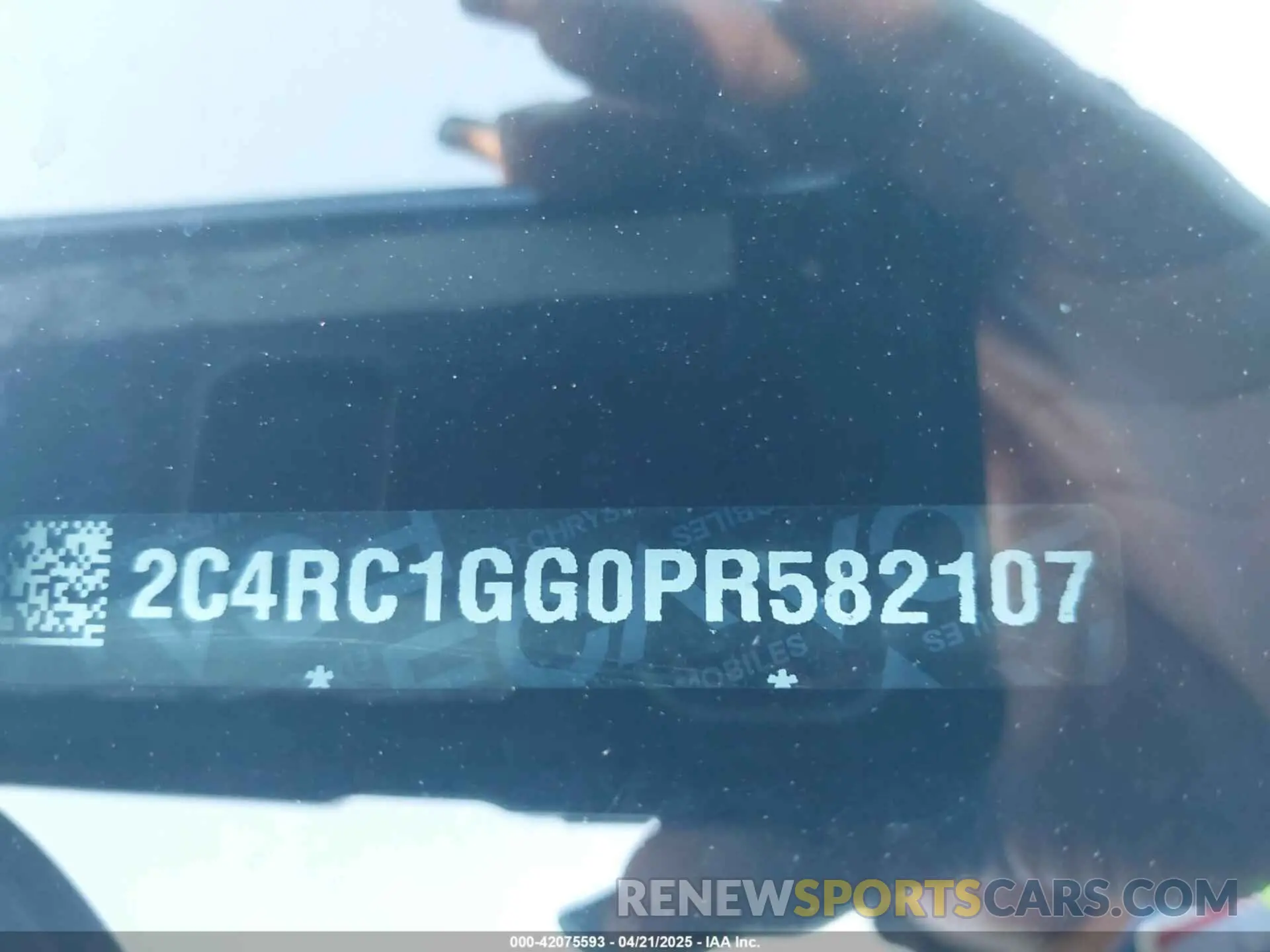 9 fotografías del automóvil dañado 2C4RC1GG0PR582107 CHRYSLER PACIFICA 2023