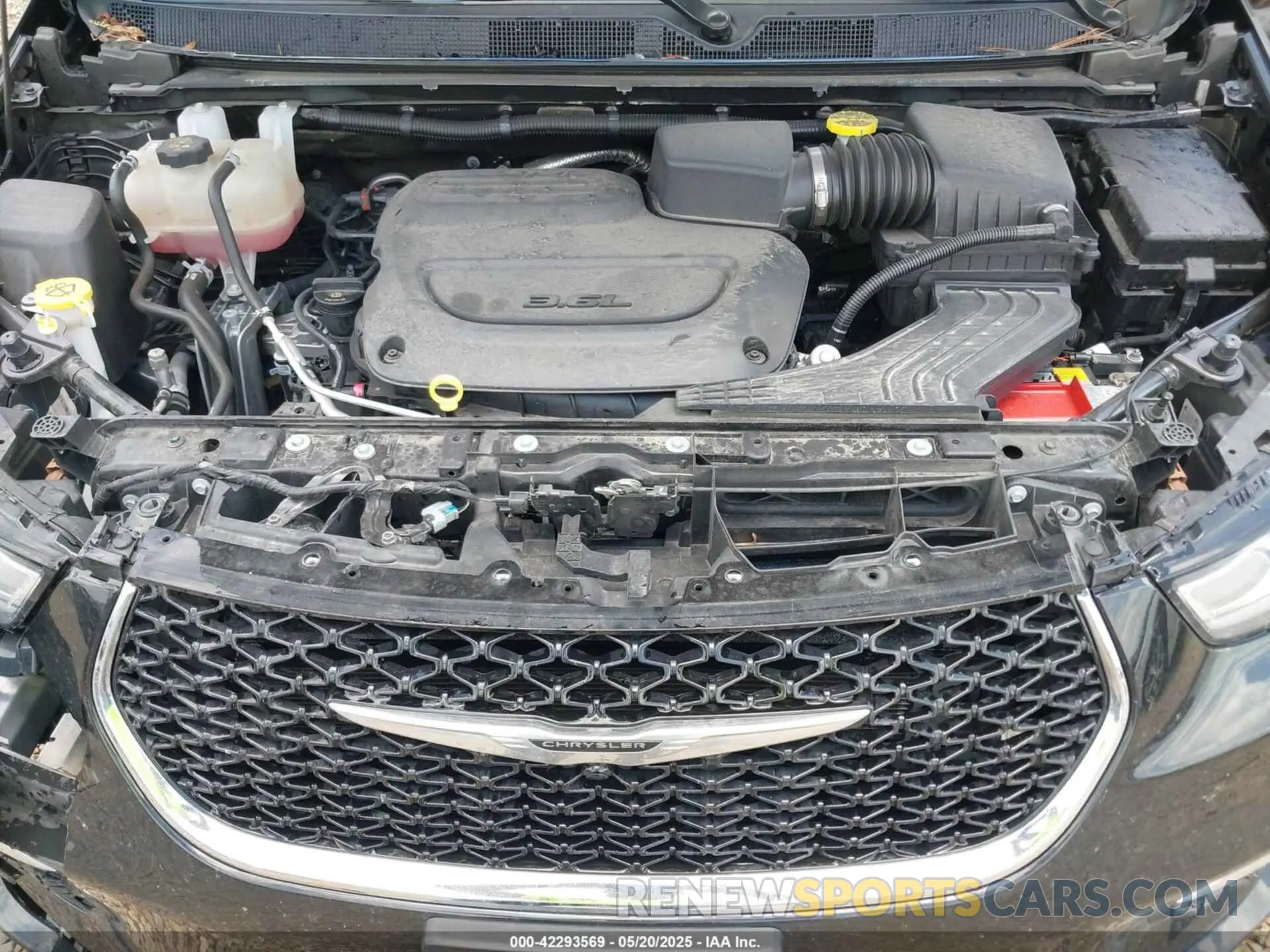 10 fotografías del automóvil dañado 2C4RC1GG1PR586862 CHRYSLER PACIFICA 2023