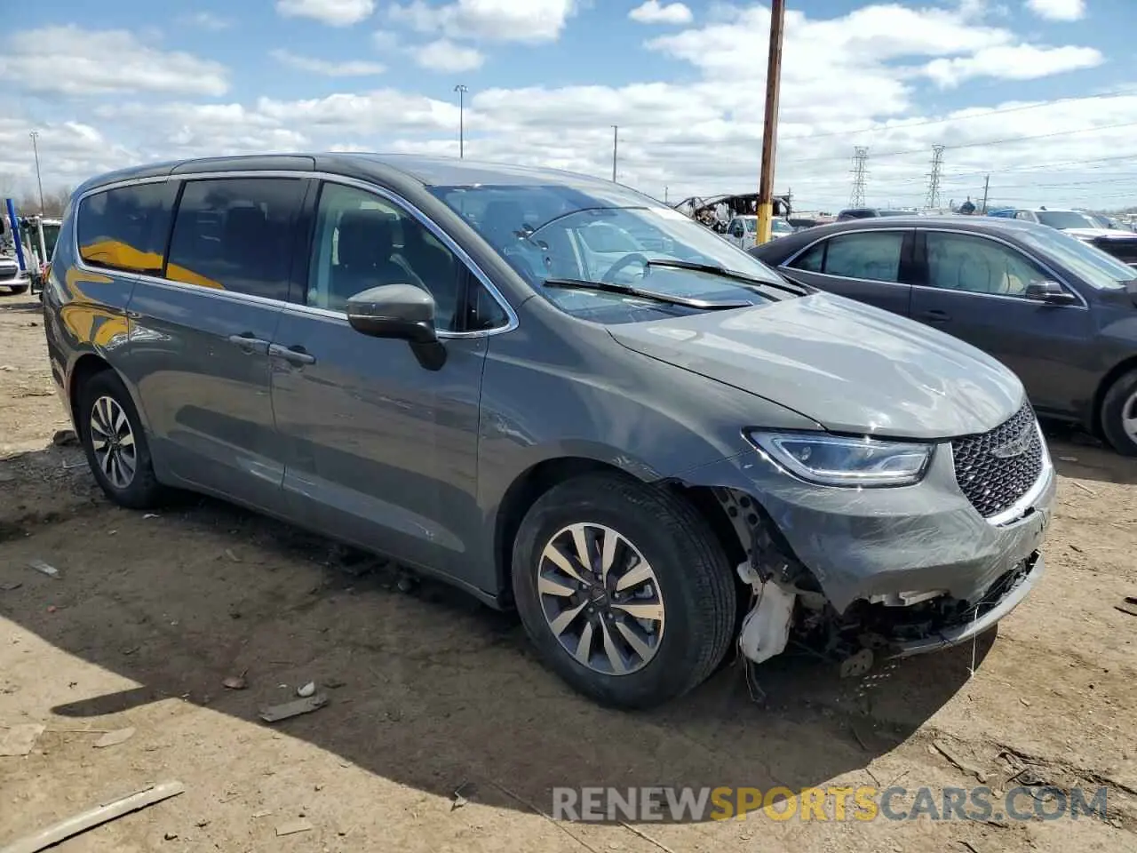 4 fotografías del automóvil dañado 2C4RC1L7XPR572495 CHRYSLER PACIFICA 2023