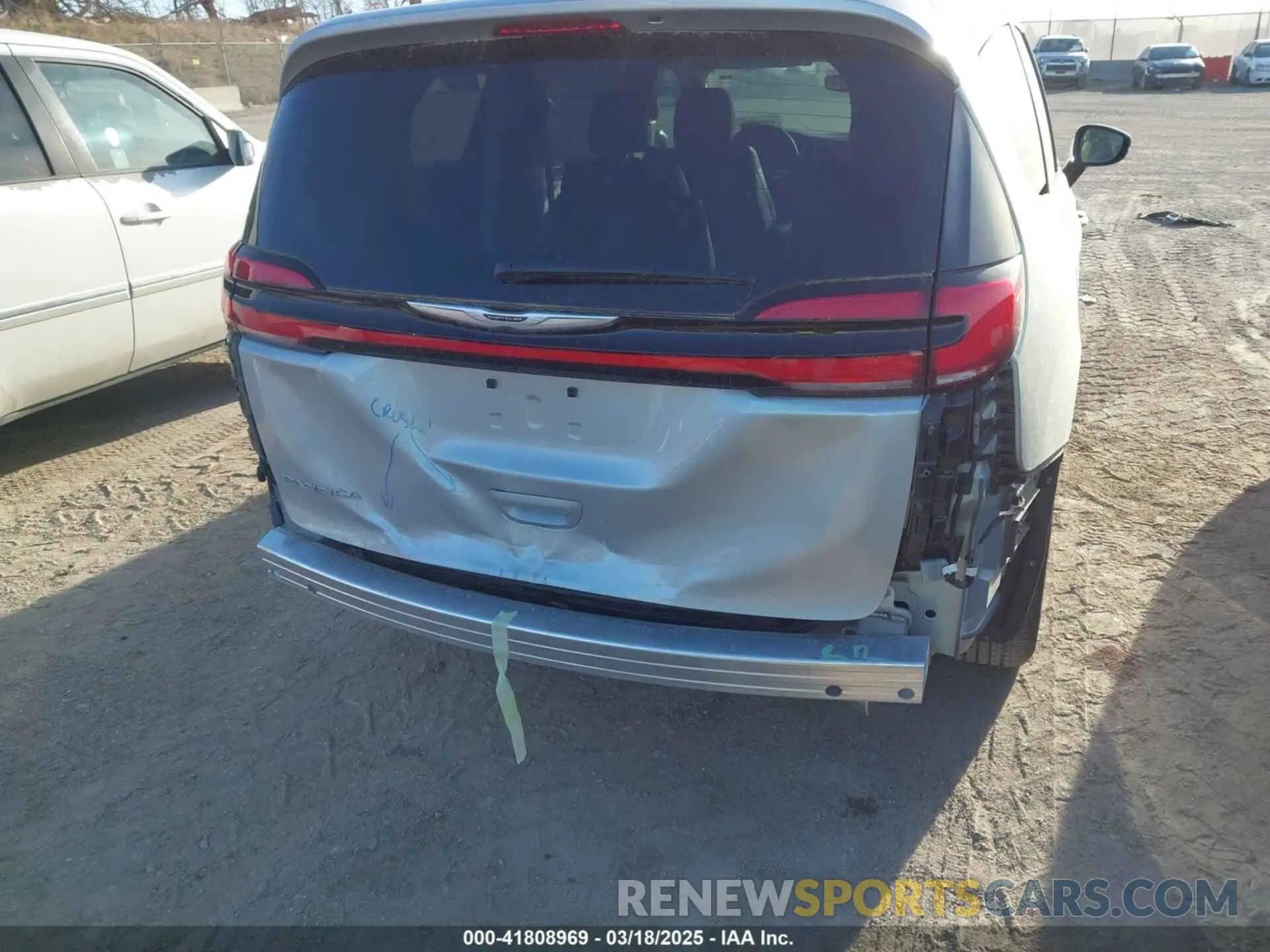 6 fotografías del automóvil dañado 2C4RC1BG0RR138963 CHRYSLER PACIFICA 2024