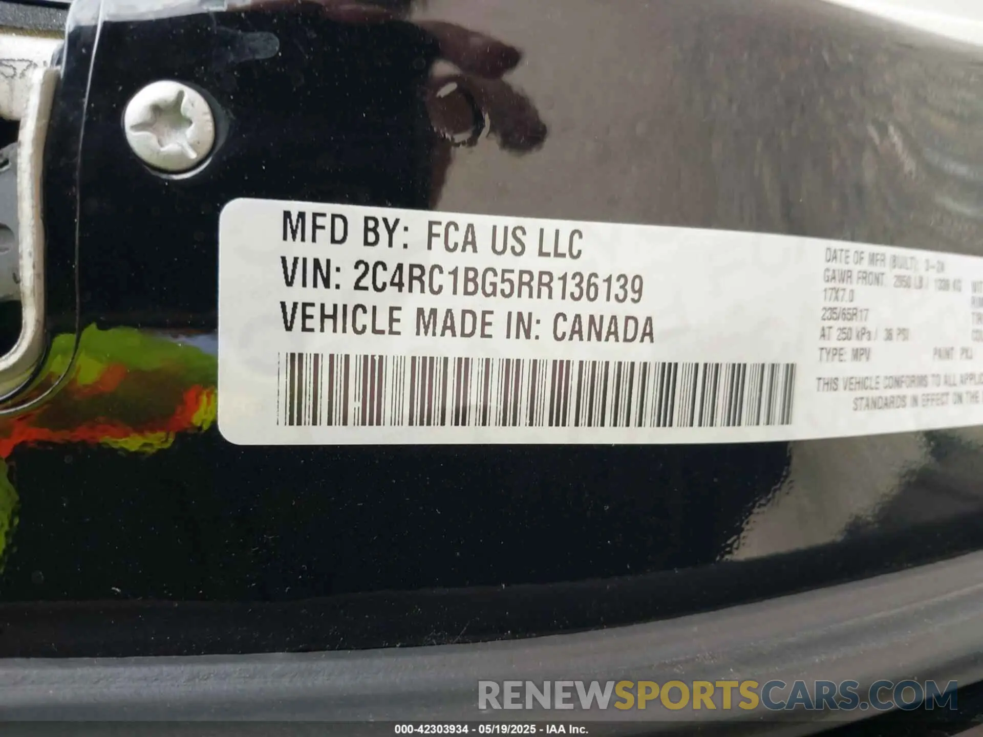 9 fotografías del automóvil dañado 2C4RC1BG5RR136139 CHRYSLER PACIFICA 2024