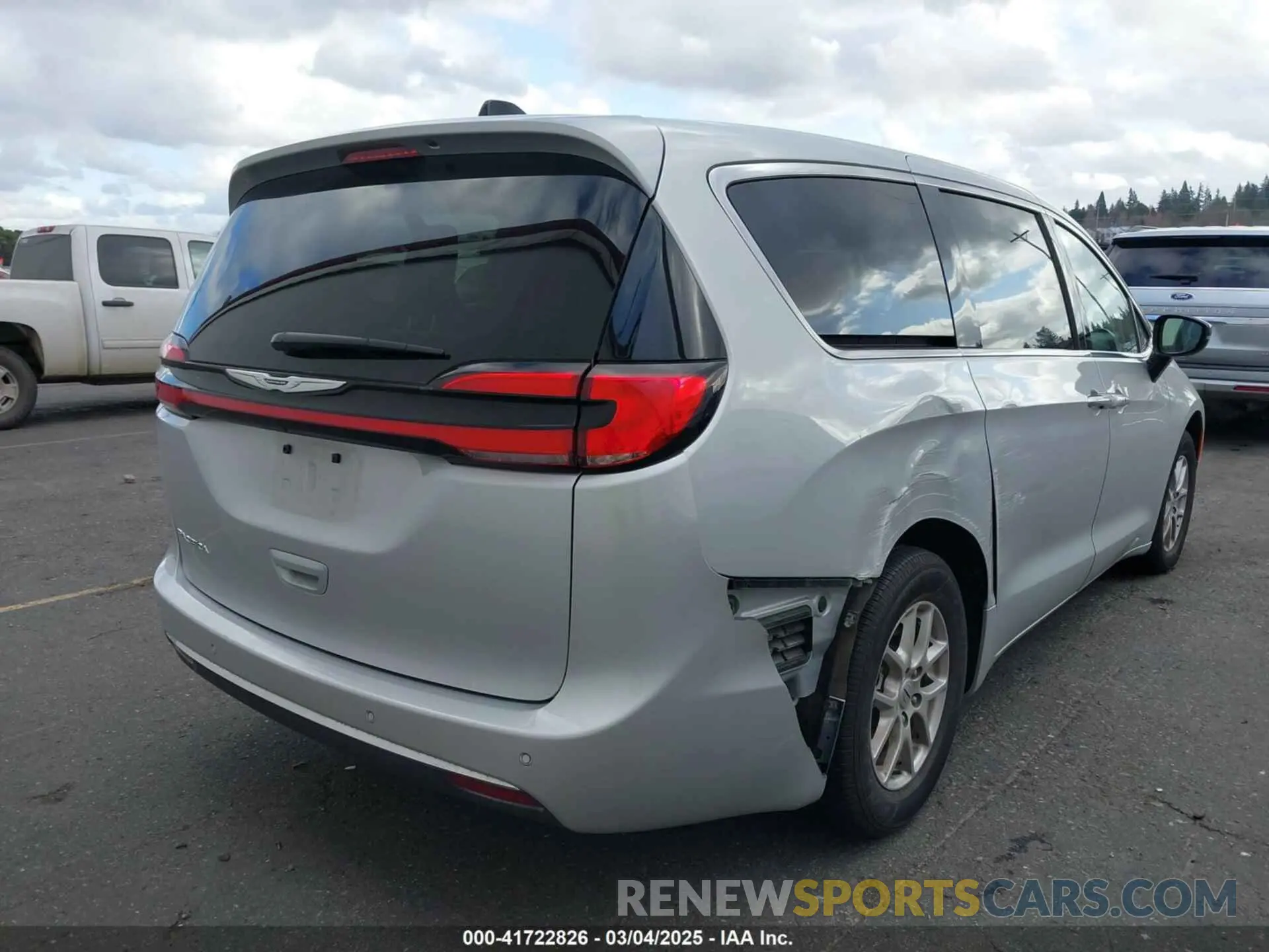 4 fotografías del automóvil dañado 2C4RC1BG5RR148047 CHRYSLER PACIFICA 2024