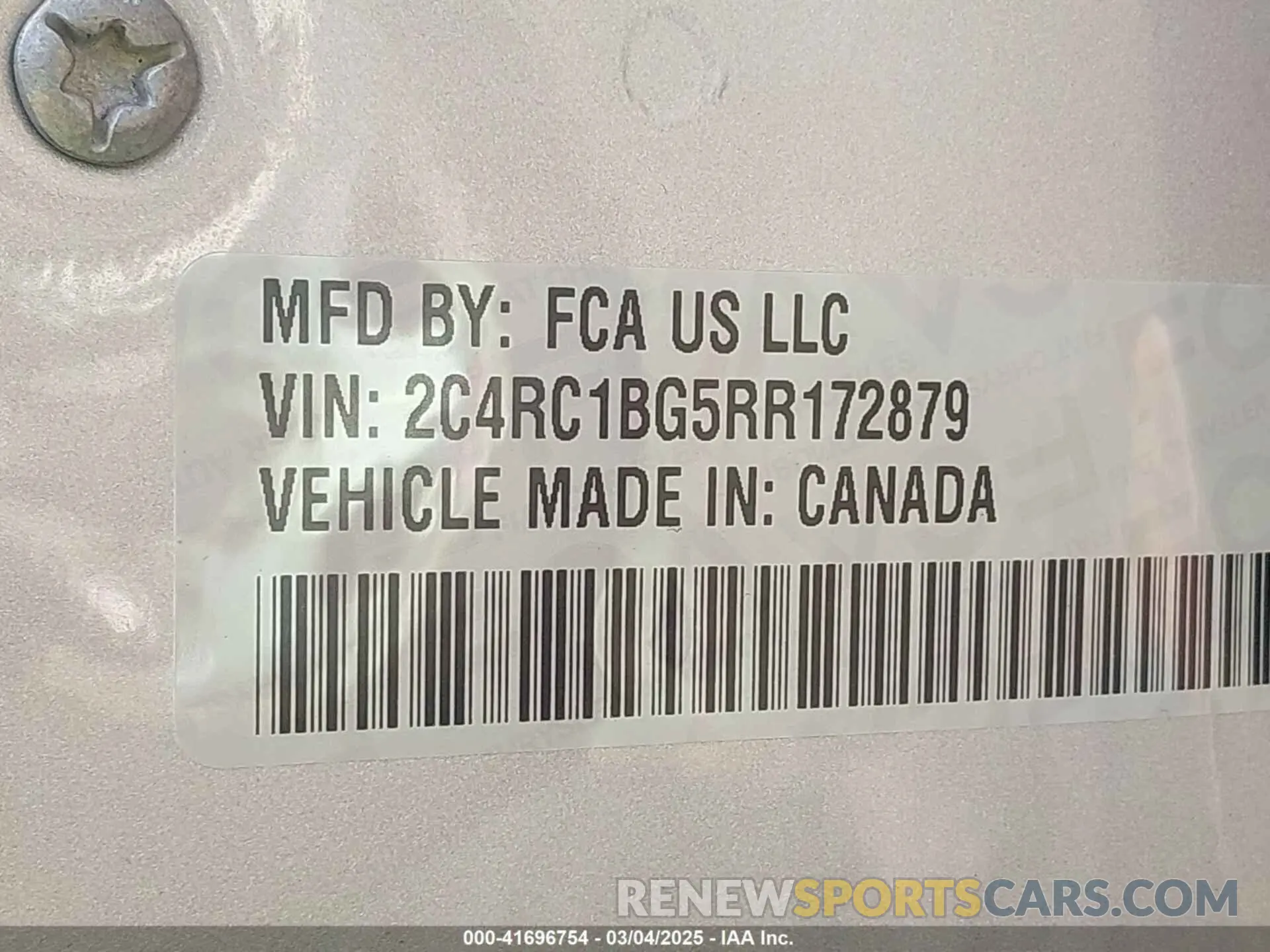9 fotografías del automóvil dañado 2C4RC1BG5RR172879 CHRYSLER PACIFICA 2024