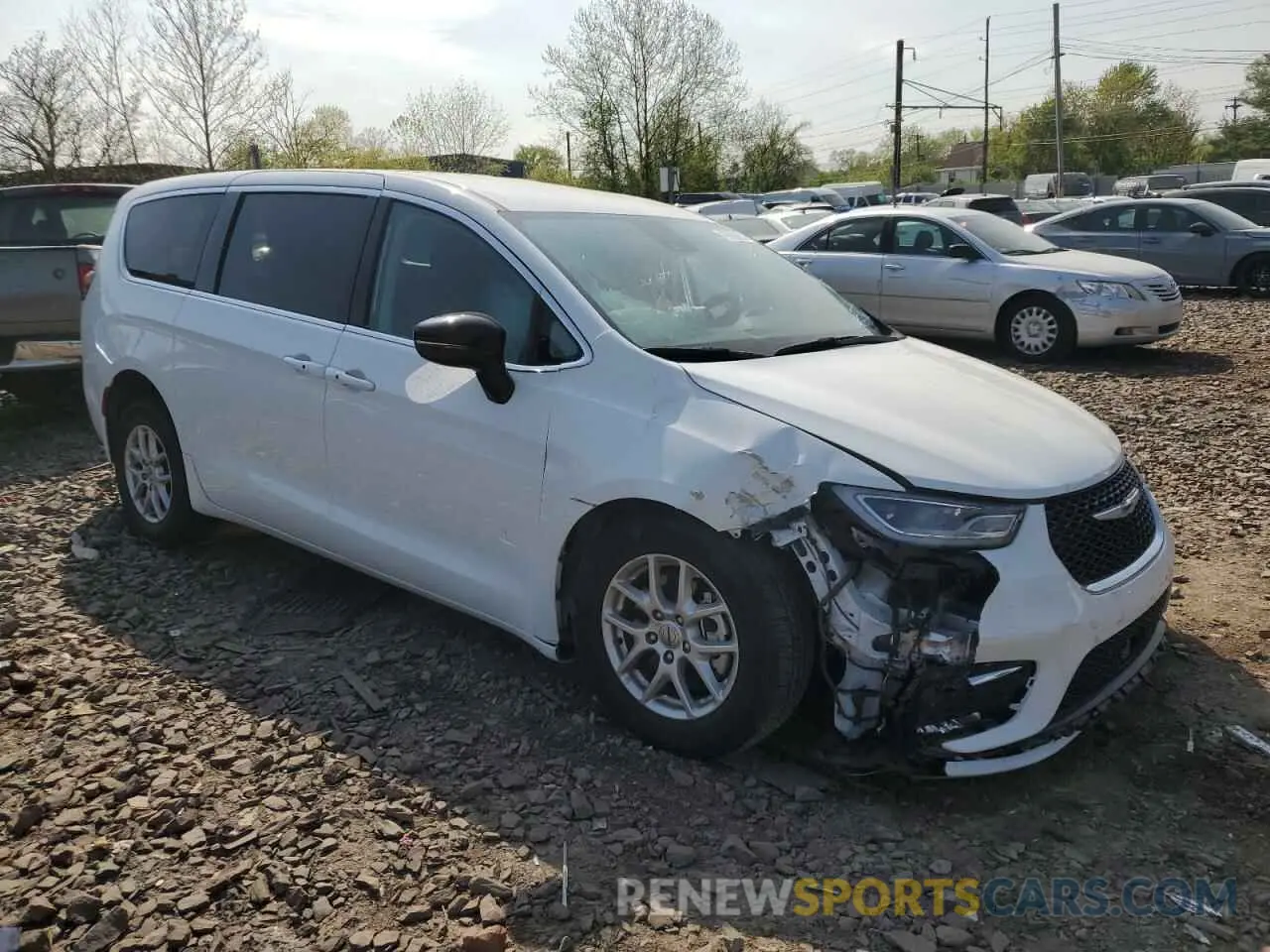 4 fotografías del automóvil dañado 2C4RC1BG8RR120226 CHRYSLER PACIFICA 2024