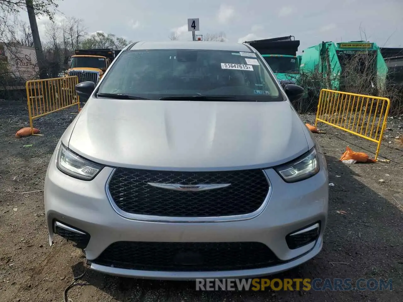 5 fotografías del automóvil dañado 2C4RC1S71RR141595 CHRYSLER PACIFICA 2024