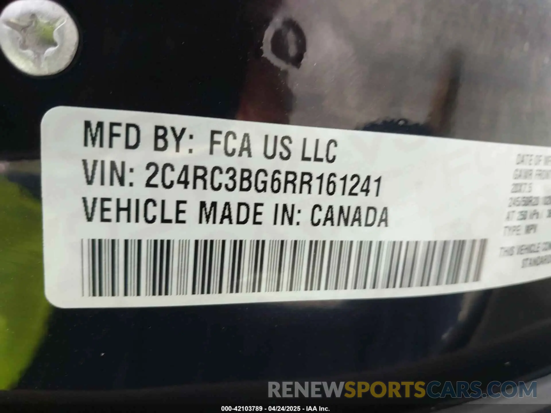 9 fotografías del automóvil dañado 2C4RC3BG6RR161241 CHRYSLER PACIFICA 2024