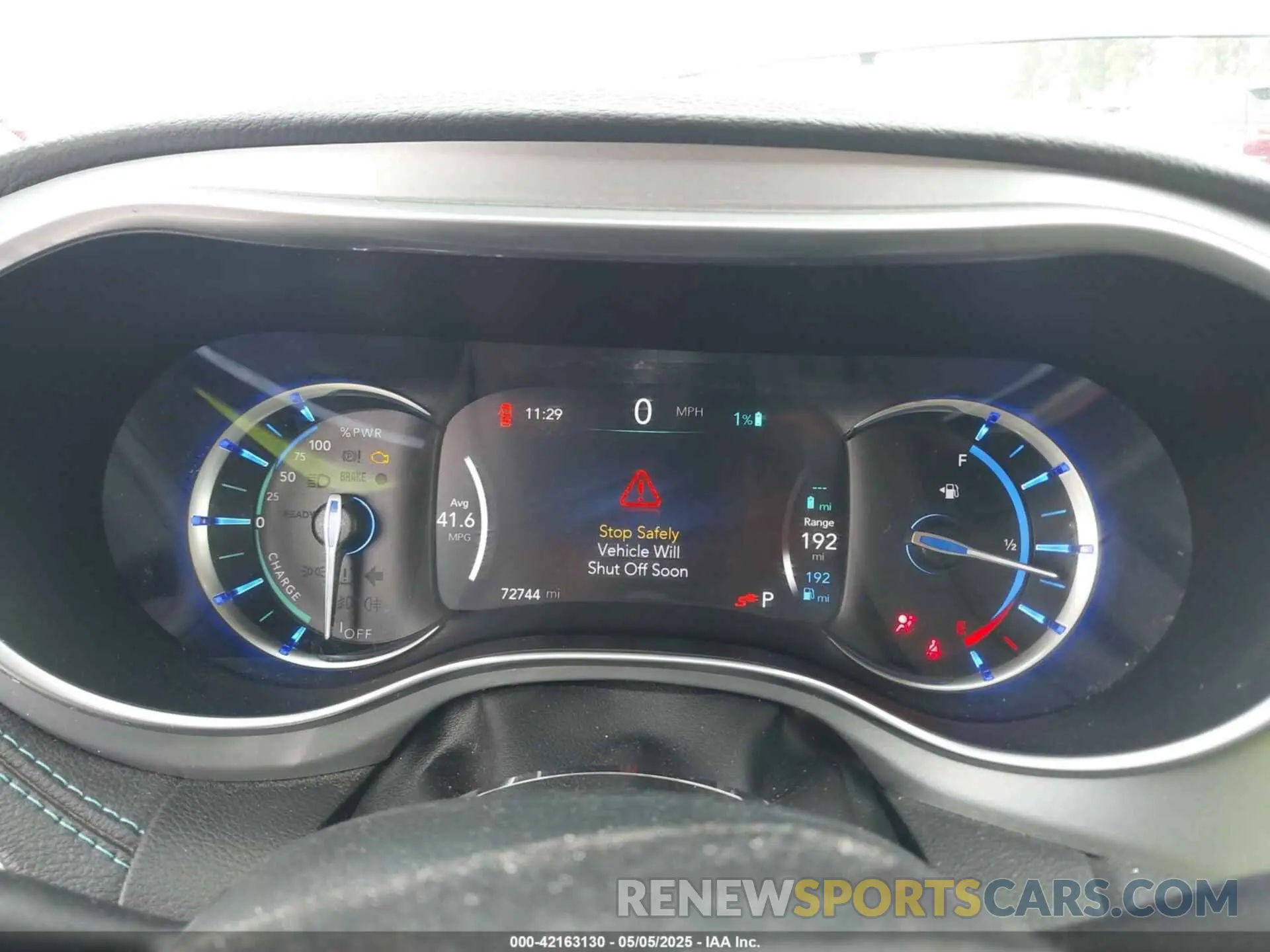 7 fotografías del automóvil dañado 2C4RC1N73KR668765 CHRYSLER PACIFICA HYBRID 2019