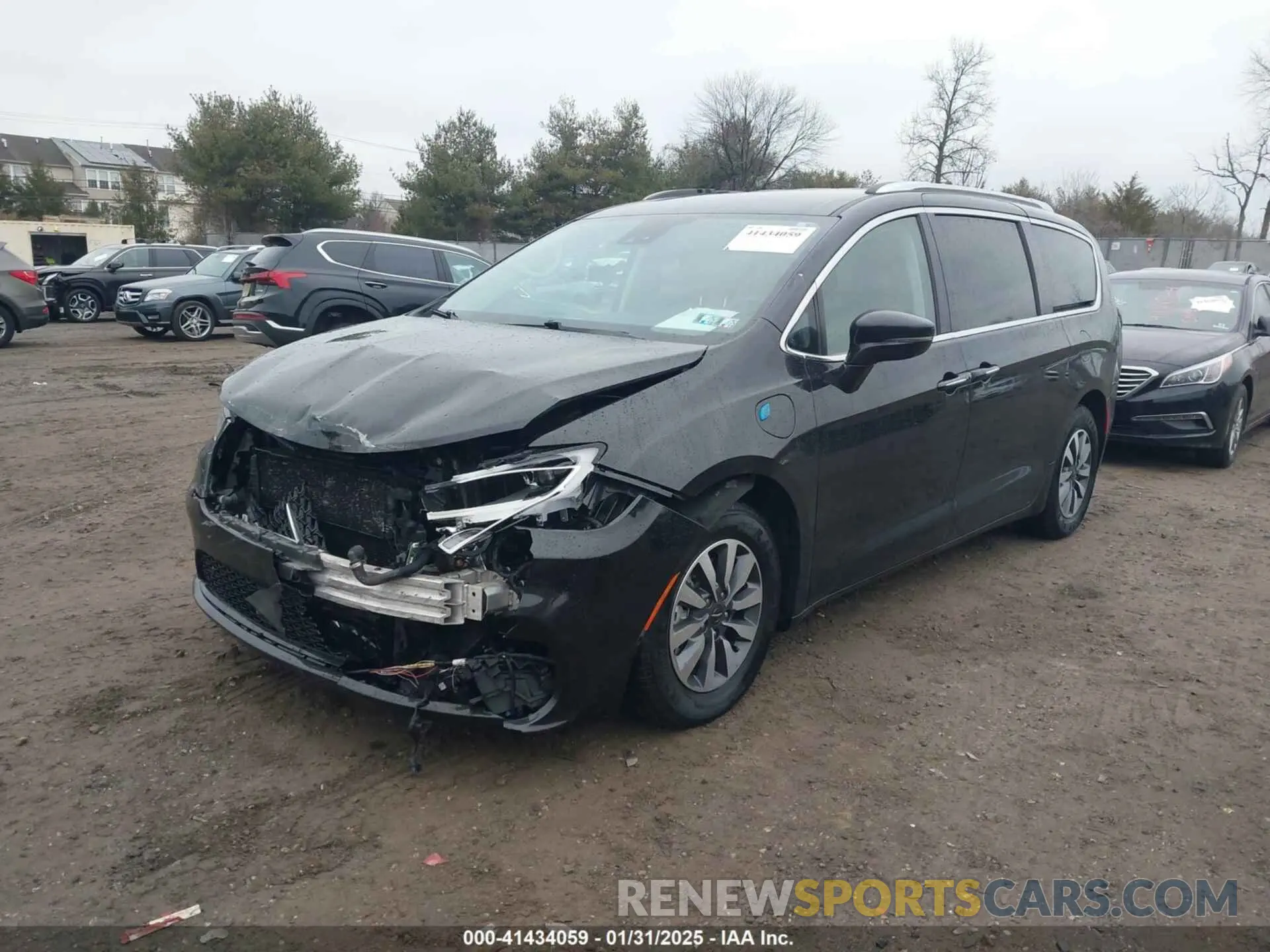 2 fotografías del automóvil dañado 2C4RC1L70MR599460 CHRYSLER PACIFICA HYBRID 2021