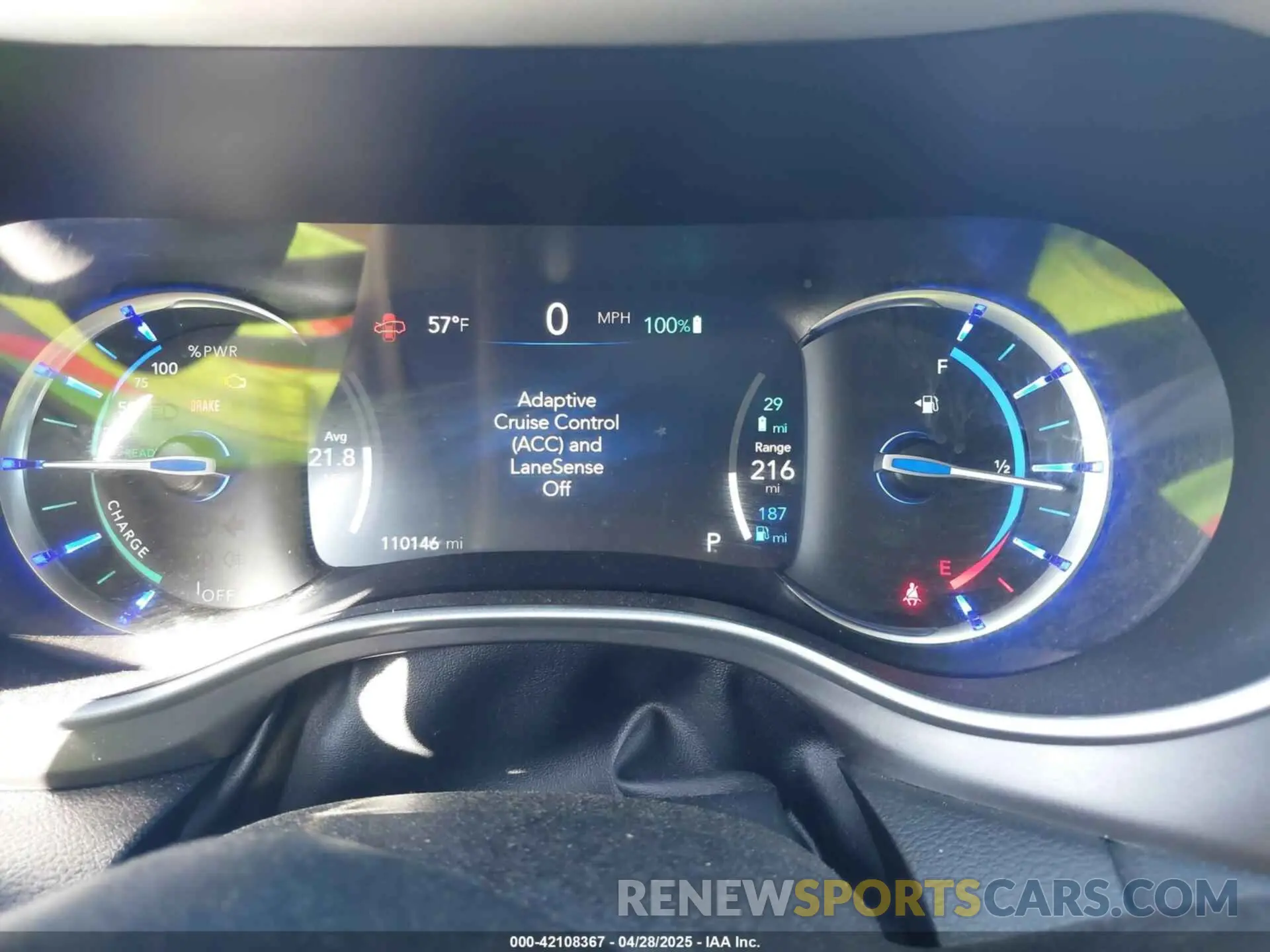 7 fotografías del automóvil dañado 2C4RC1L72MR599542 CHRYSLER PACIFICA HYBRID 2021