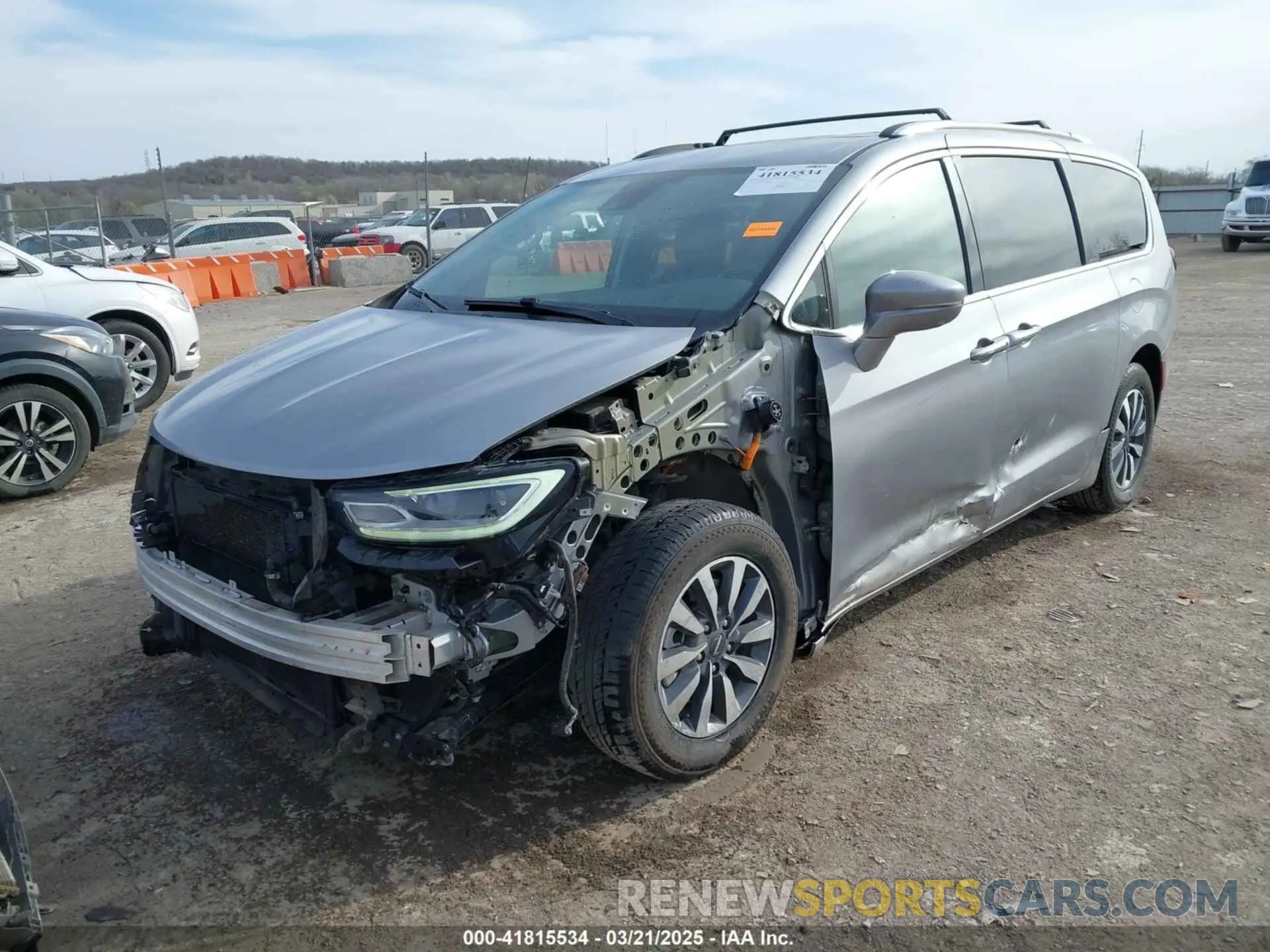 6 fotografías del automóvil dañado 2C4RC1L77MR594062 CHRYSLER PACIFICA HYBRID 2021
