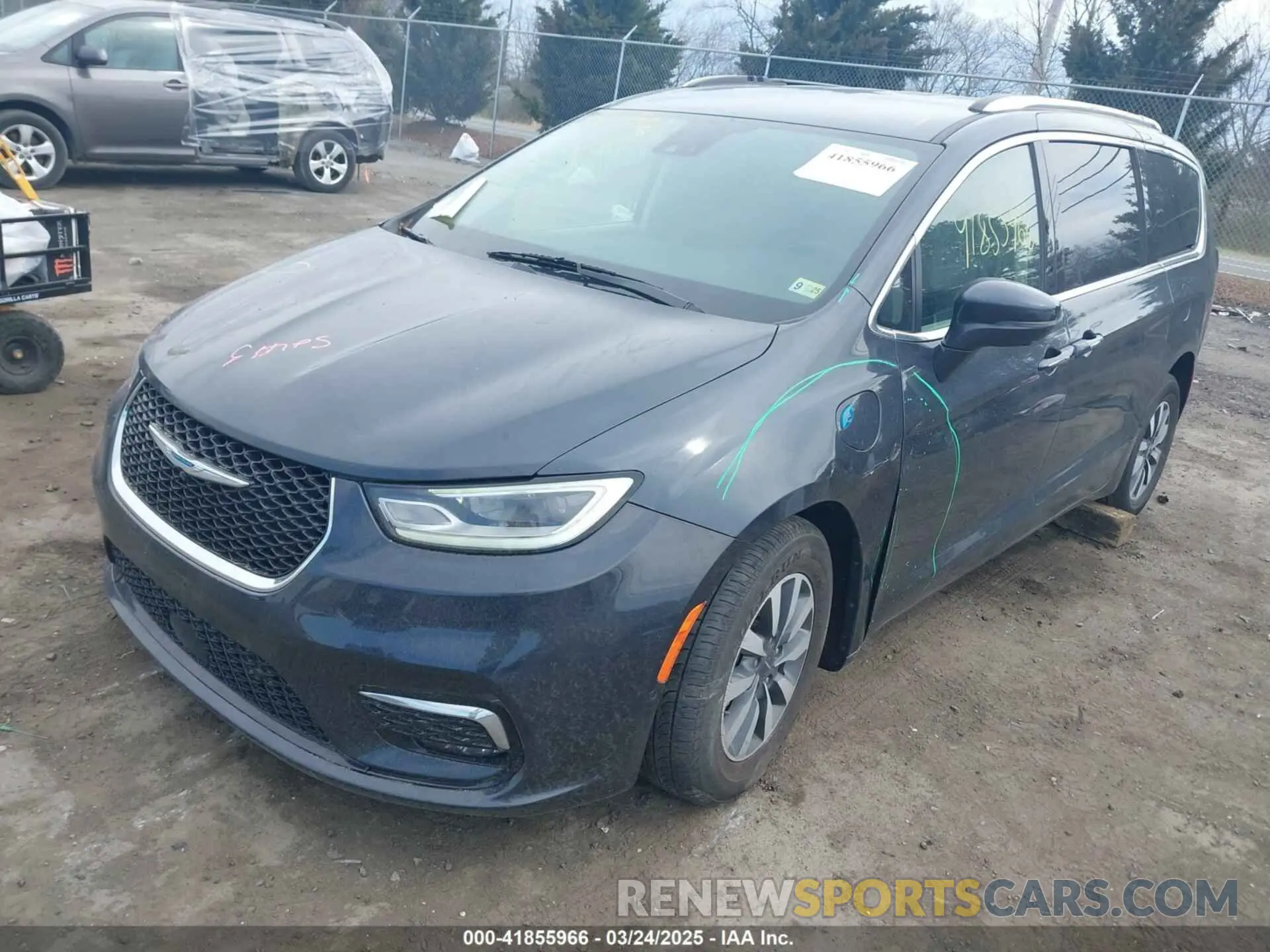 2 fotografías del automóvil dañado 2C4RC1L7XMR593987 CHRYSLER PACIFICA HYBRID 2021