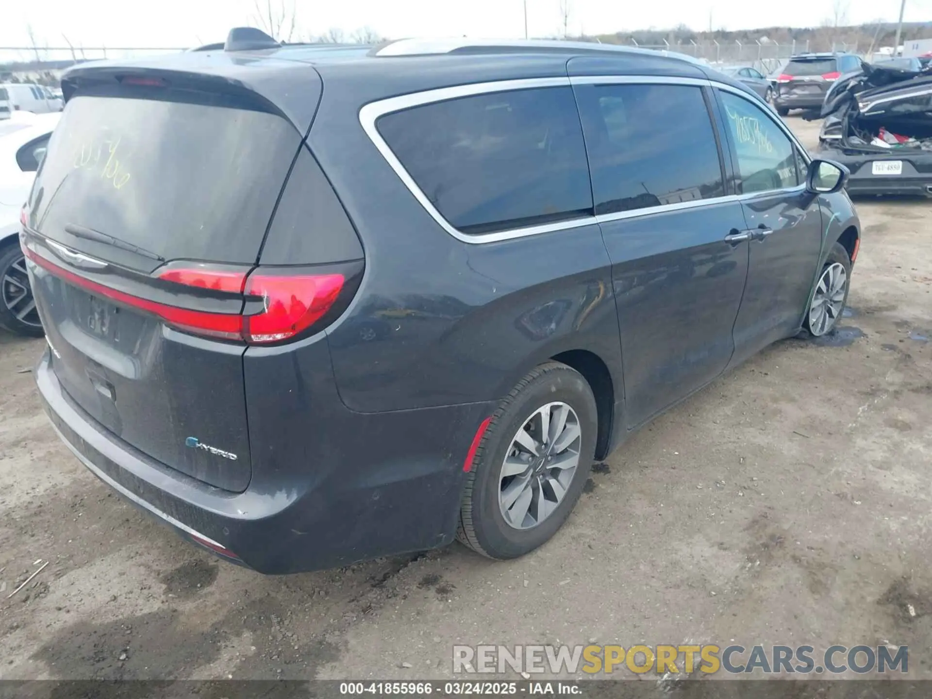4 fotografías del automóvil dañado 2C4RC1L7XMR593987 CHRYSLER PACIFICA HYBRID 2021