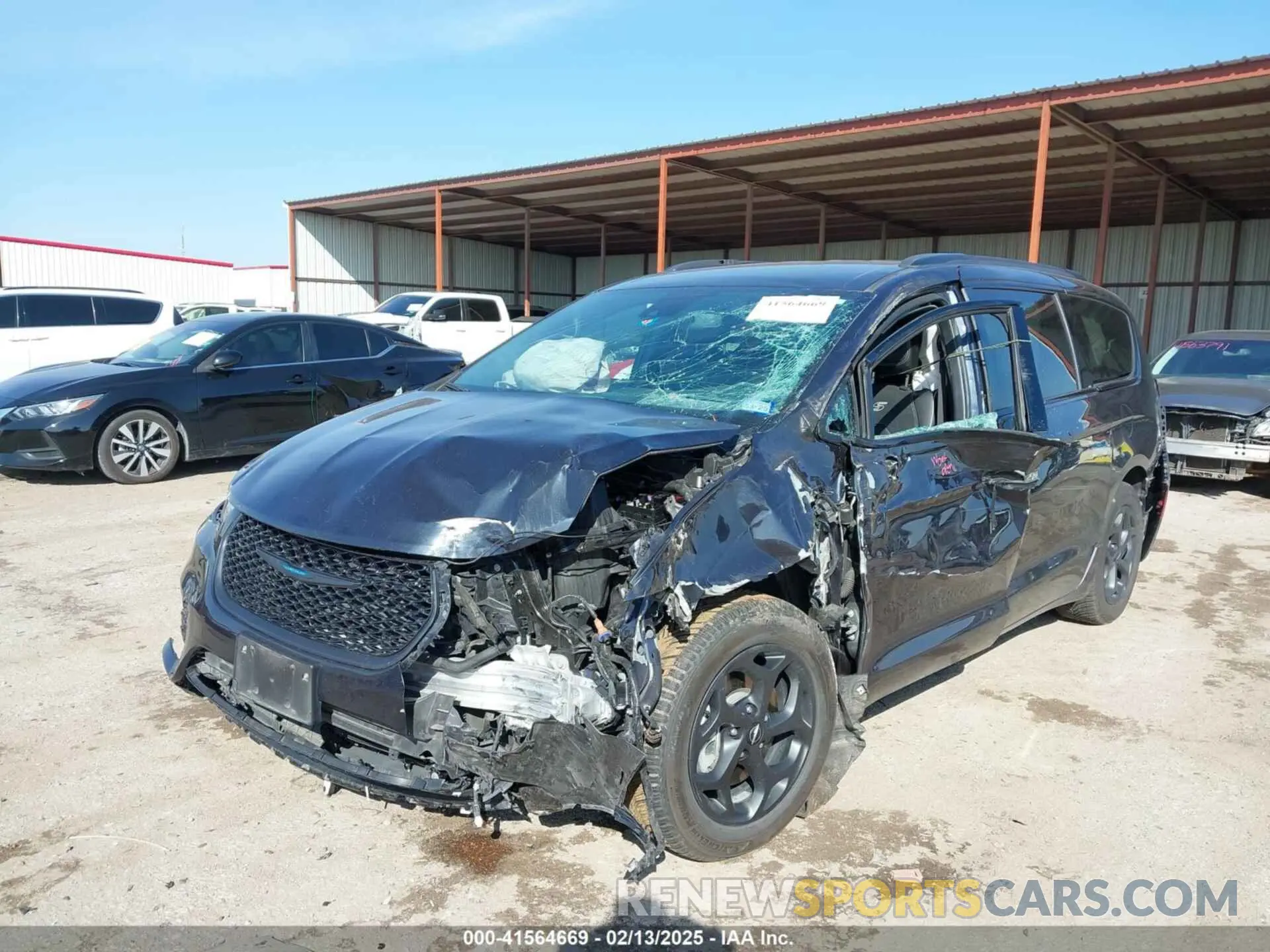 6 fotografías del automóvil dañado 2C4RC1S75MR541409 CHRYSLER PACIFICA HYBRID 2021